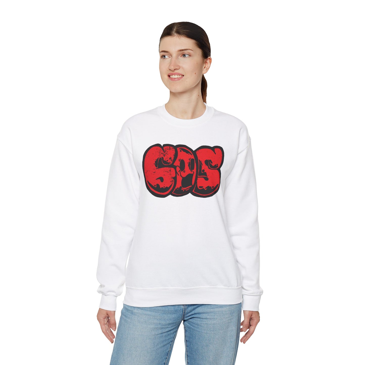 GOS SMILE red unisex sweatshirt