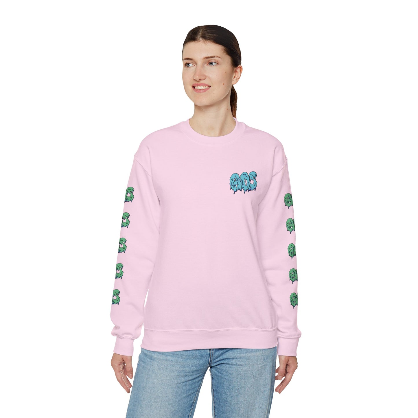 GOS SLIME blue/aqua FULL SLEEVE unisex sweatshirt