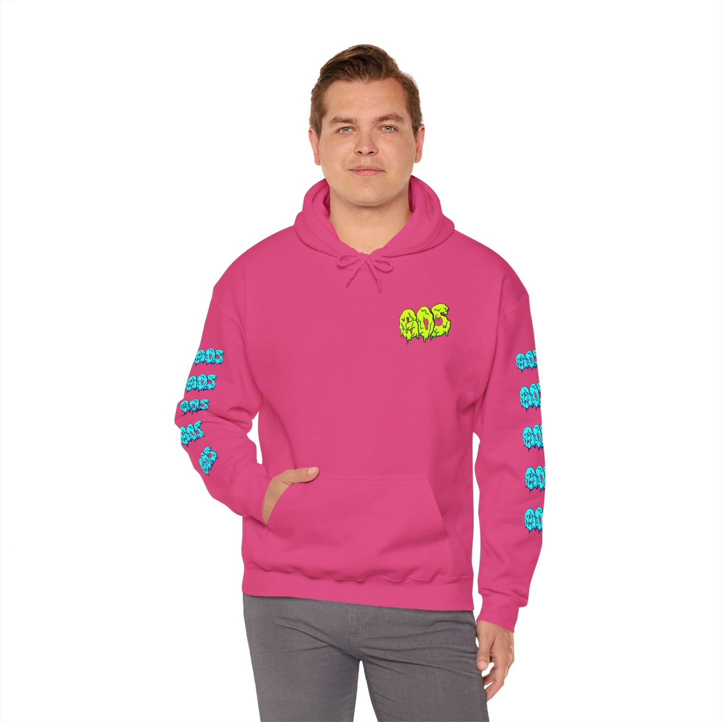 GOS SLIME yellow/blue FULL SLEEVE Unisex  Hooded Sweatshirt