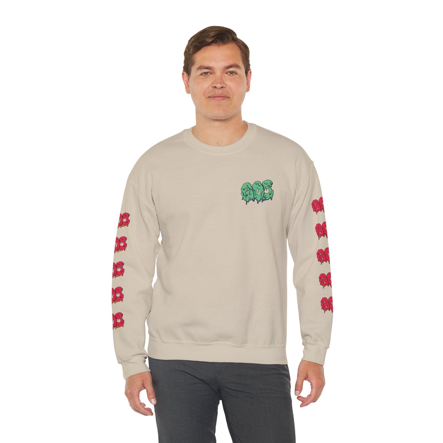 GOS SLIME aqua/red FULL SLEEVE unisex sweatshirt