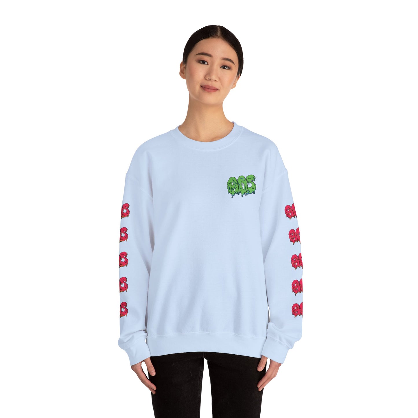 GOS SLIME green/red FULL SLEEVE unisex sweatshirt