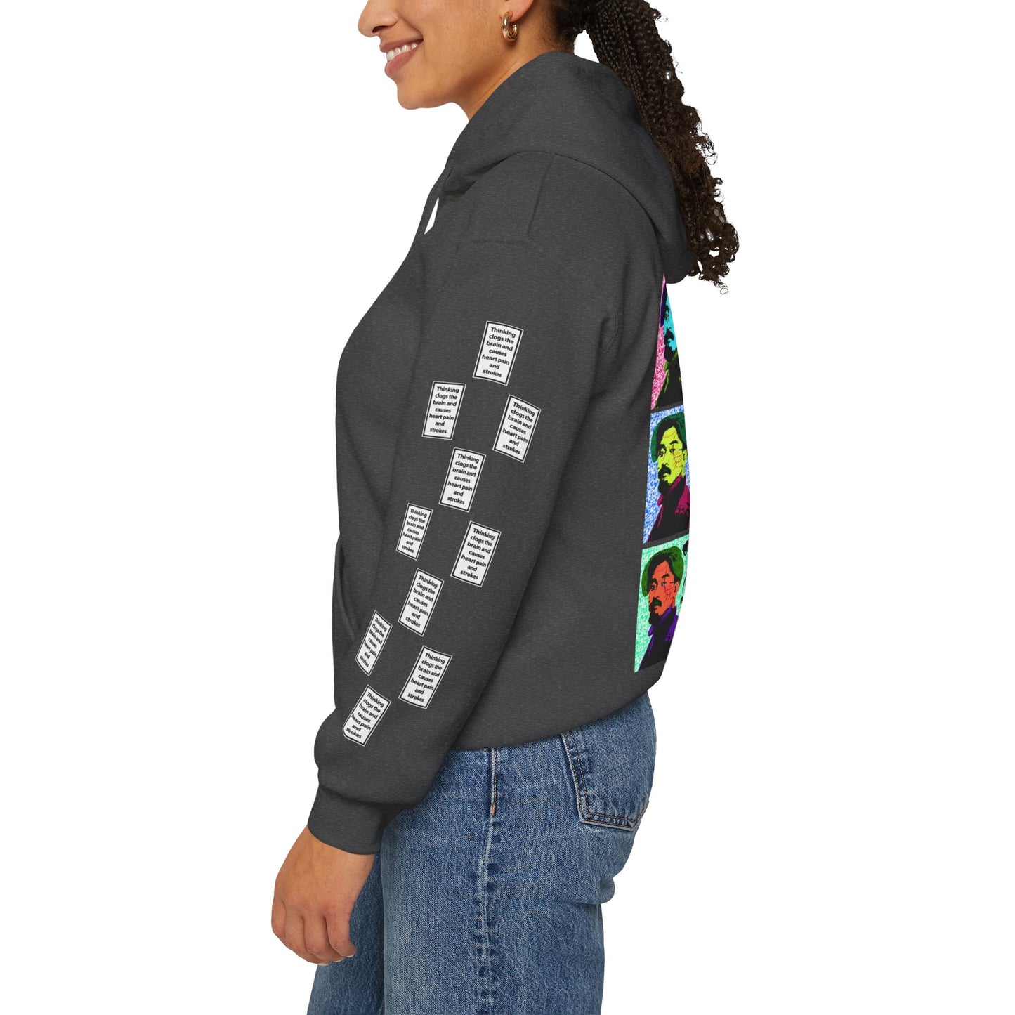 Adis 9 grid arm print, Unisex Heavy Blend Hooded Sweatshirt