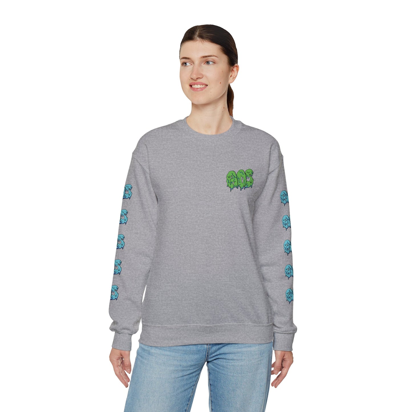 GOS SLIME green/blue FULL SLEEVE unisex sweatshirt