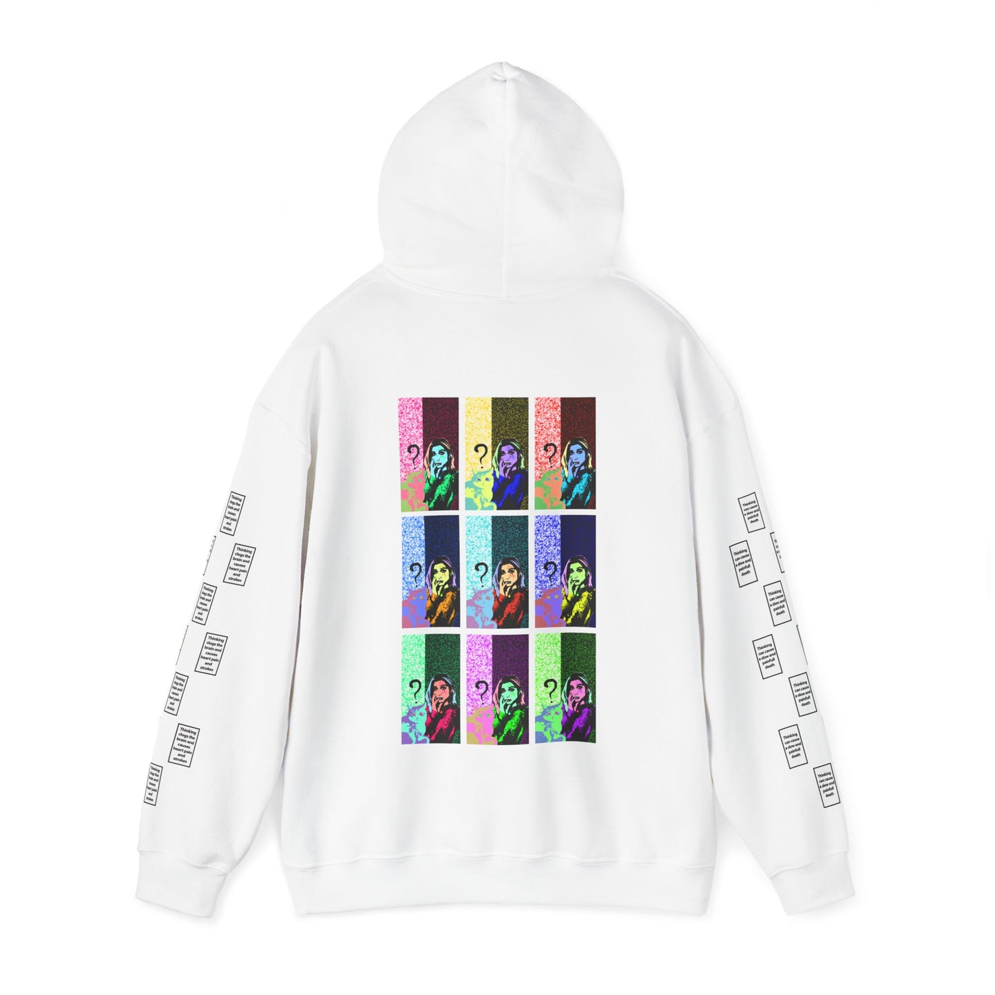 Irem 9 grid arm print, Unisex Heavy Blend Hooded Sweatshirt