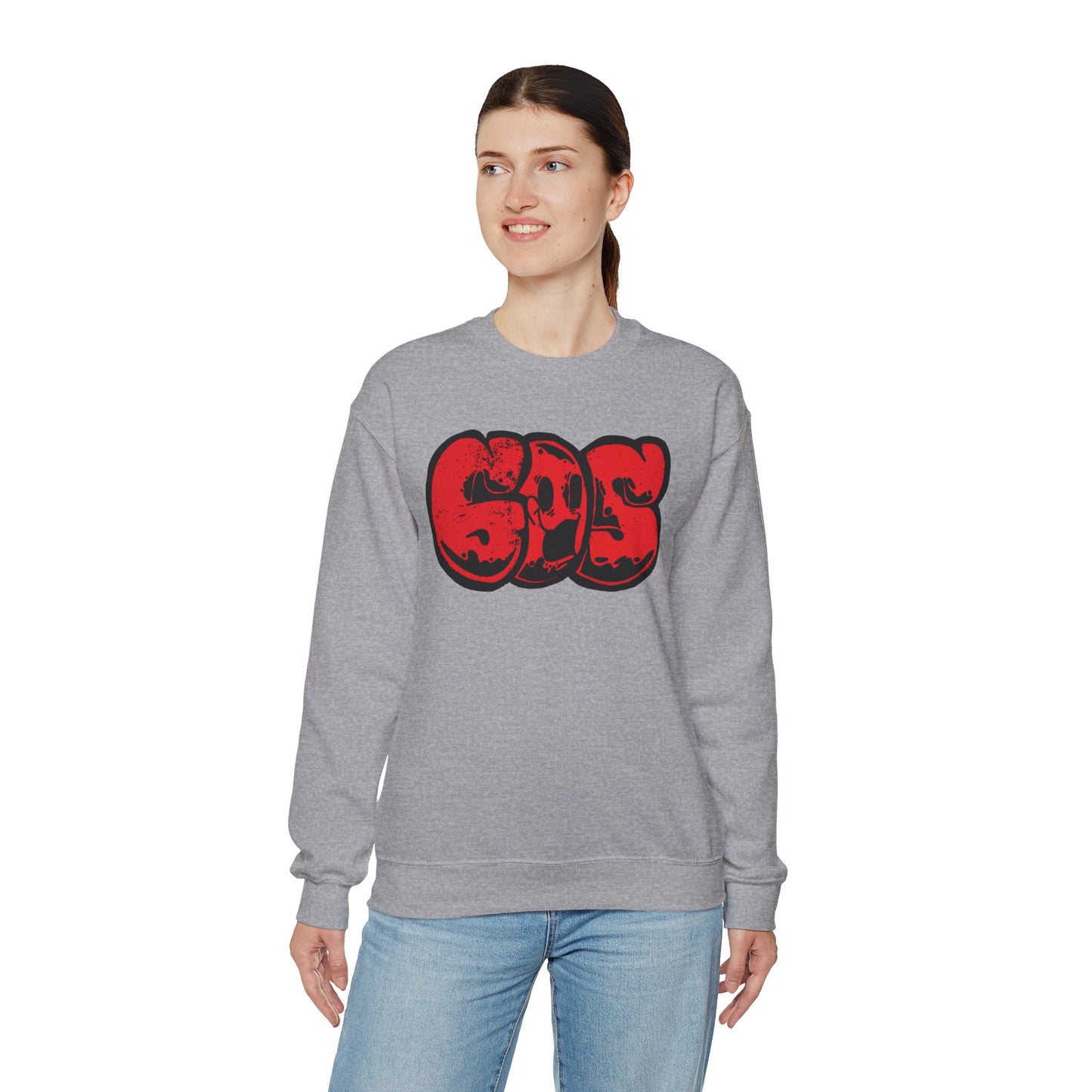 GOS SMILE red unisex sweatshirt