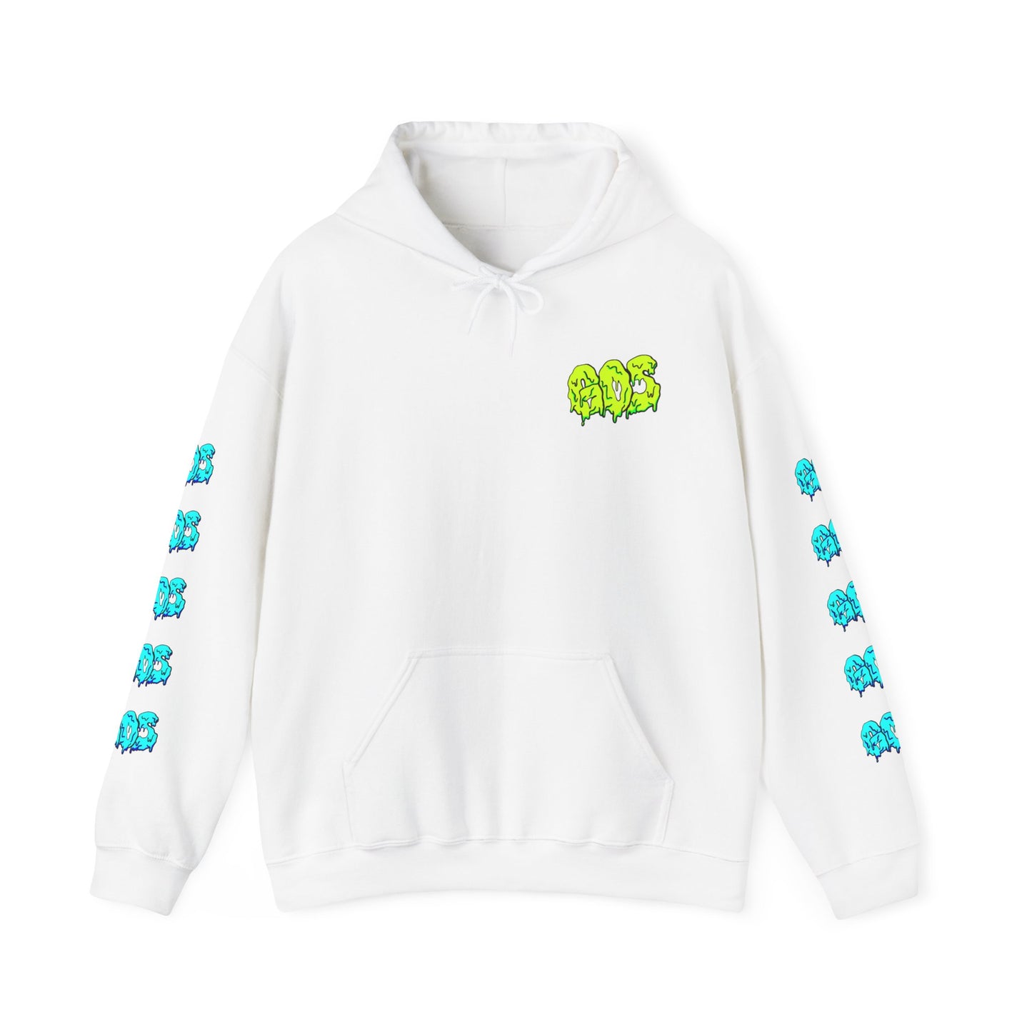 GOS SLIME yellow/blue FULL SLEEVE Unisex  Hooded Sweatshirt