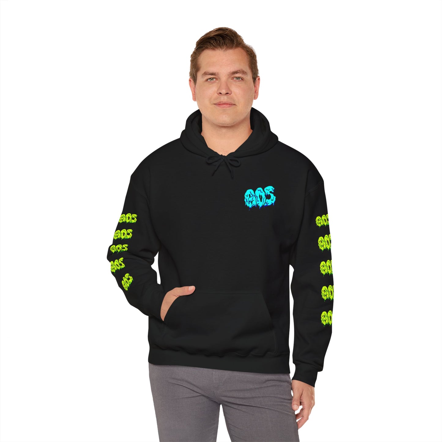 GOS SLIME blue/yellow FULL SLEEVE Unisex Hooded Sweatshirt