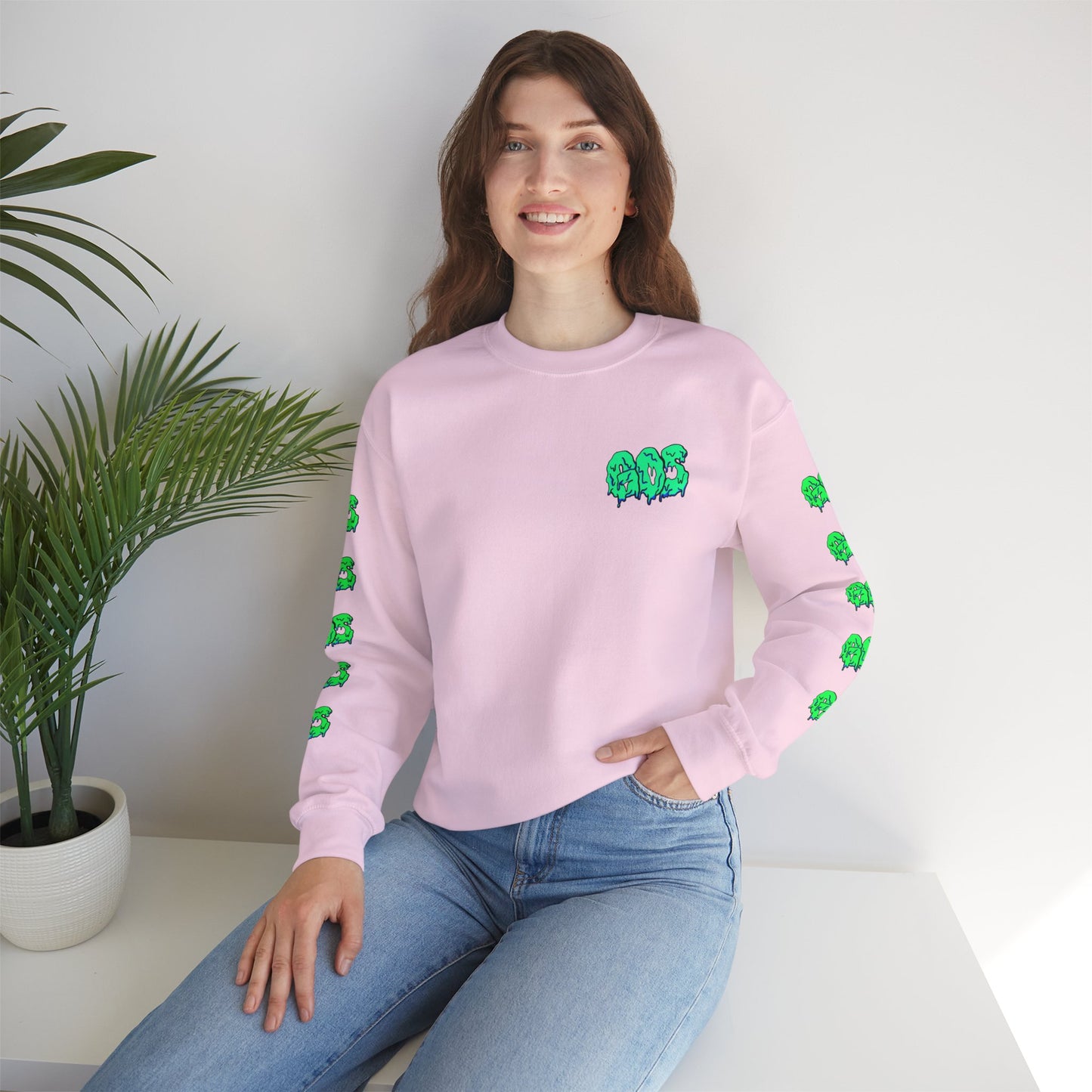 GOS SLIME aqua/green FULL SLEEVE unisex sweatshirt