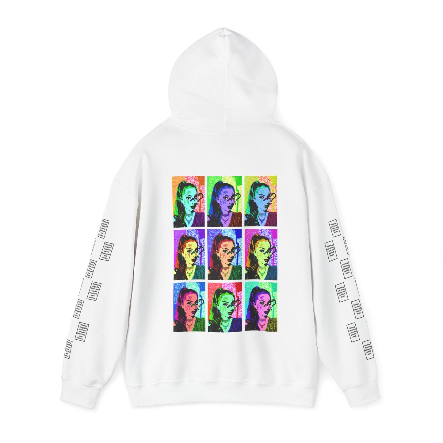 Selma 9 grid arm print, Unisex Heavy Blend Hooded Sweatshirt