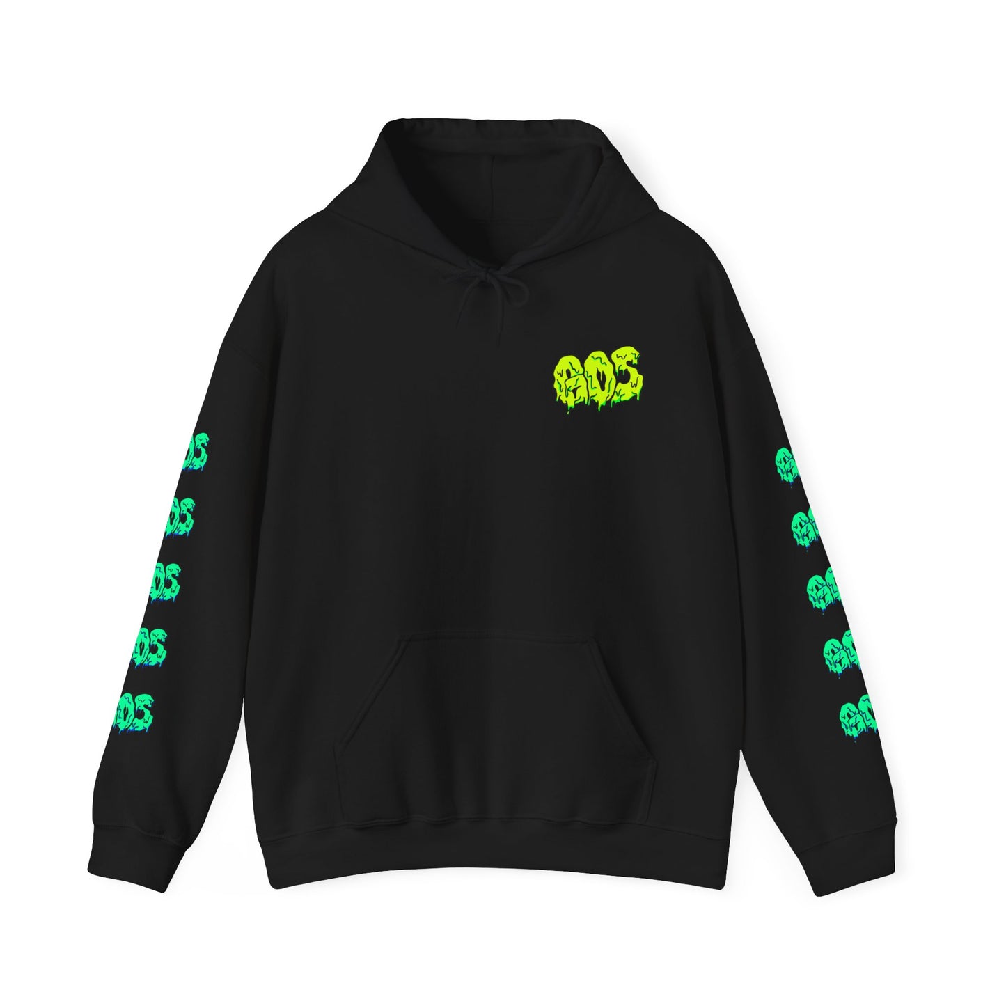 GOS SLIME yellow/aqua FULL SLEEVE Unisex  Hooded Sweatshirt