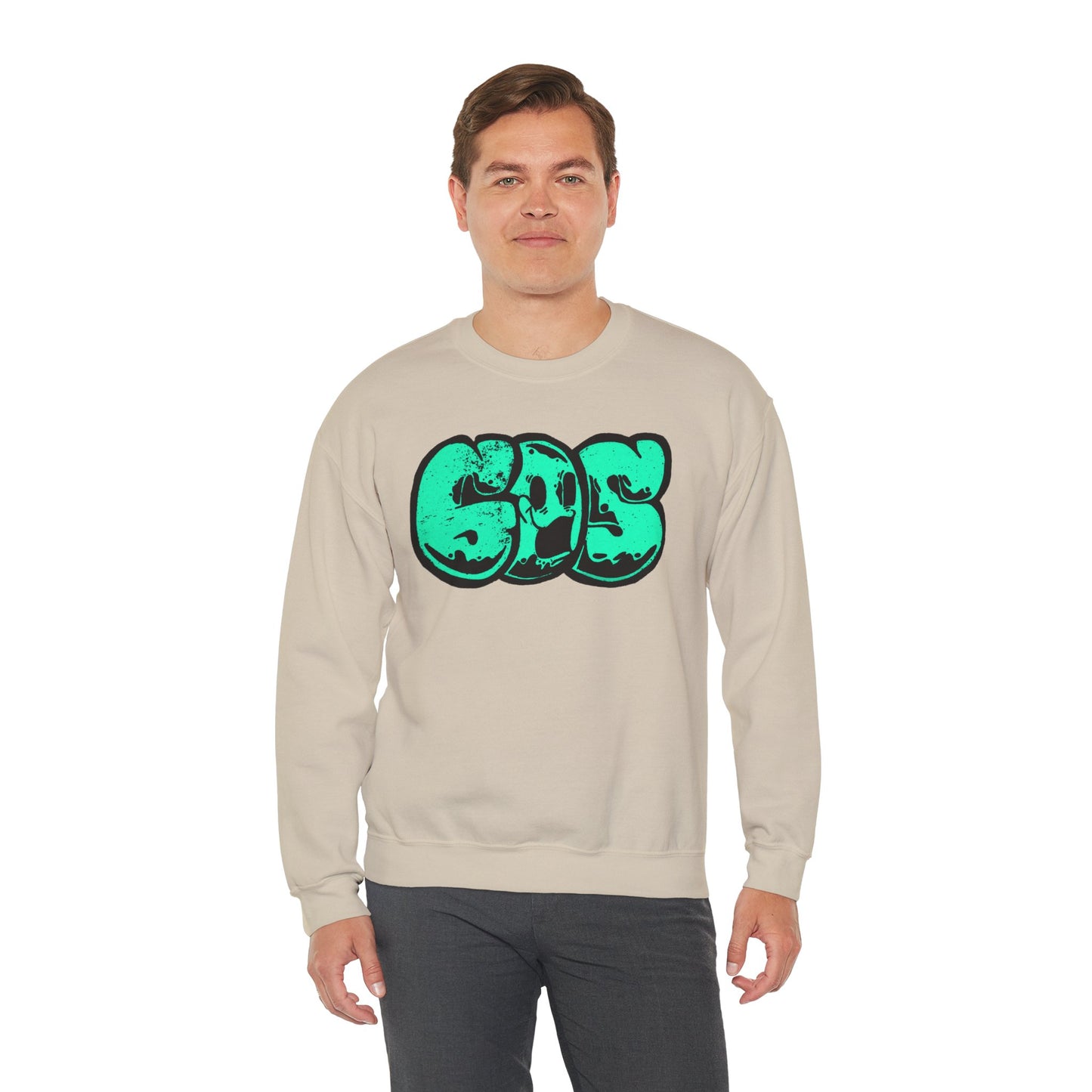 GOS SMILE aquamarine unisex sweatshirt