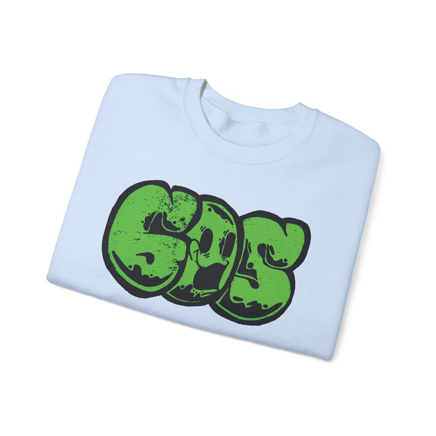 GOS SMILE green unisex sweatshirt