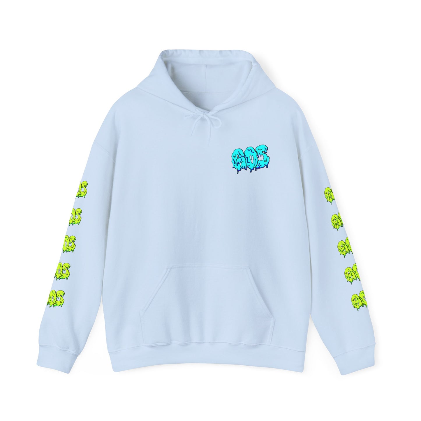 GOS SLIME blue/yellow FULL SLEEVE Unisex Hooded Sweatshirt