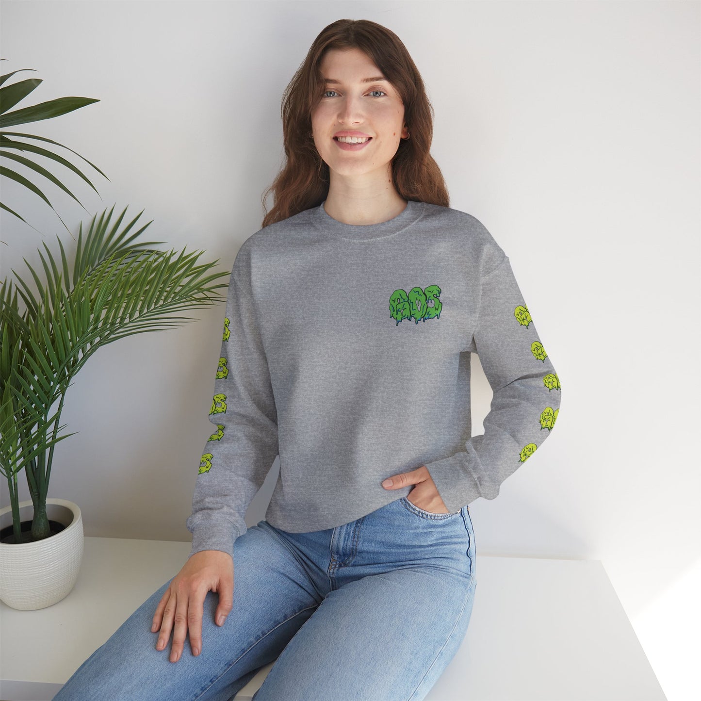 GOS SLIME green/acid green FULL SLEEVE unisex sweatshirt