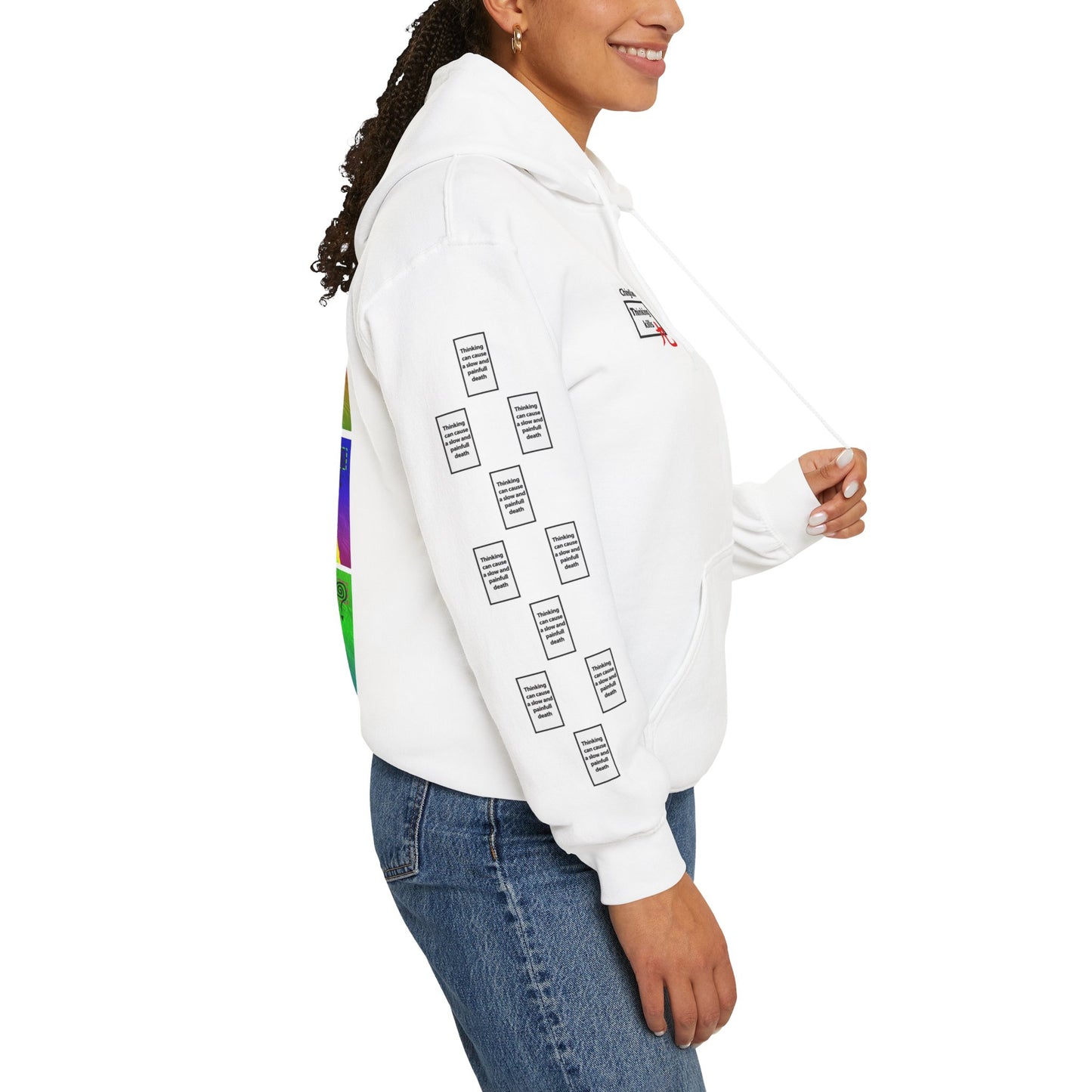 Sarah jazz 9 grid arm print, Unisex Heavy Blend Hooded Sweatshirt