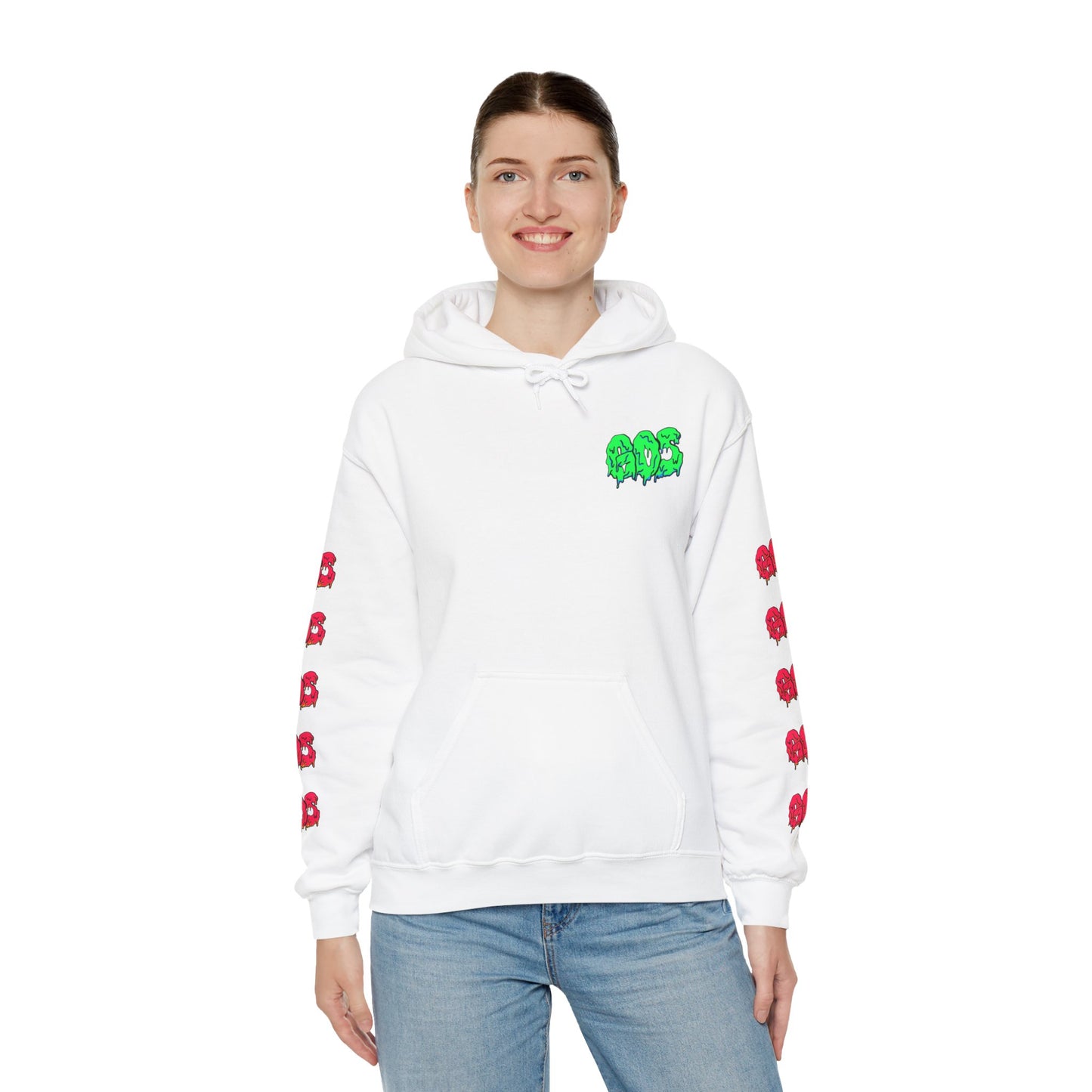 GOS SLIME green/red FULL SLEEVE Unisex Hooded Sweatshirt