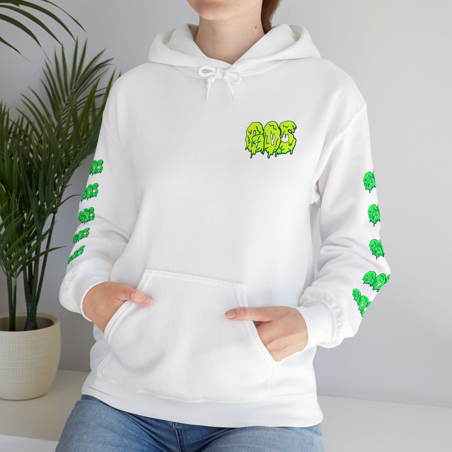 GOS SLIME yellow/green FULL SLEEVE Unisex Hooded Sweatshirt