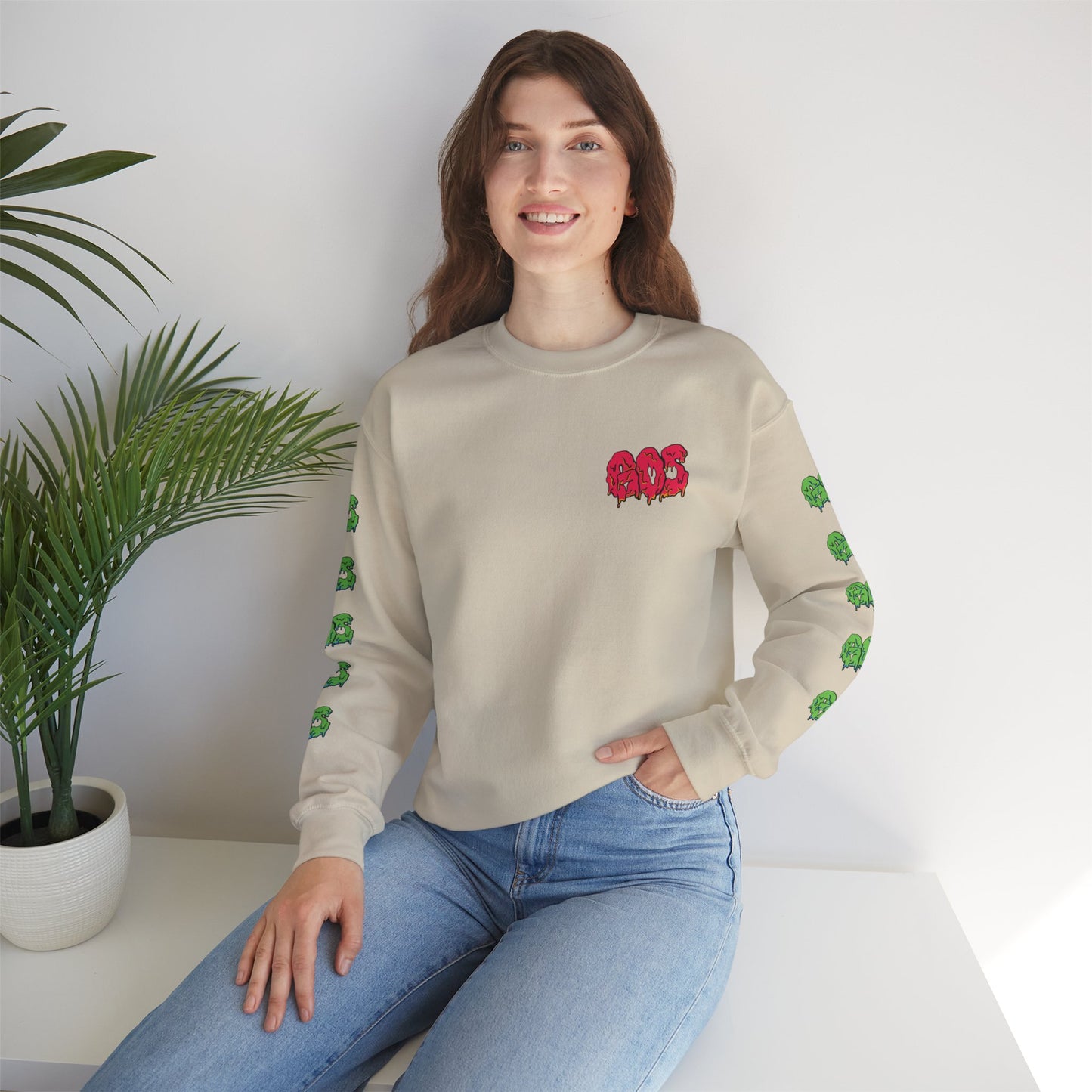 GOS SLIME red/green FULL SLEEVE unisex sweatshirt