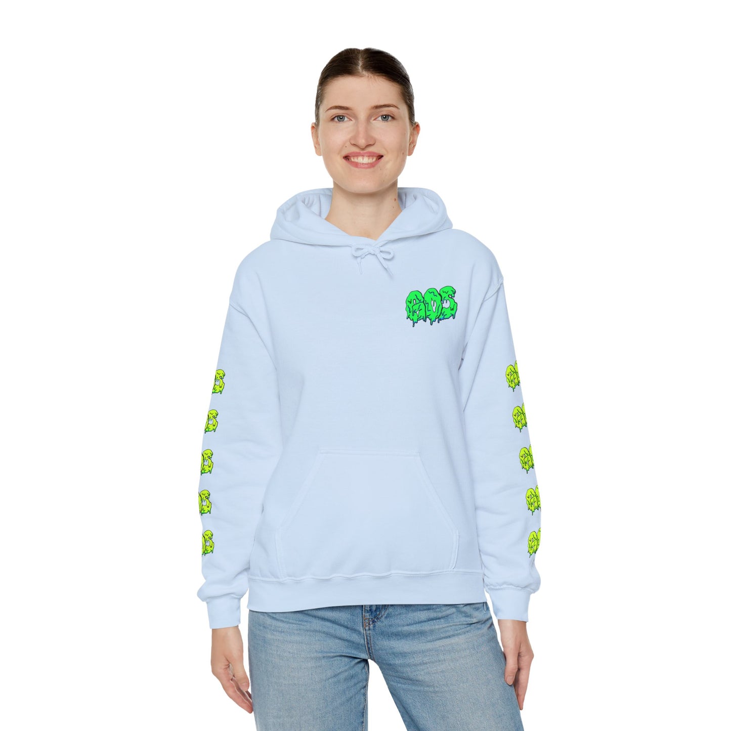 GOS SLIME green/acid green FULL SLEEVE Unisex Hooded Sweatshirt