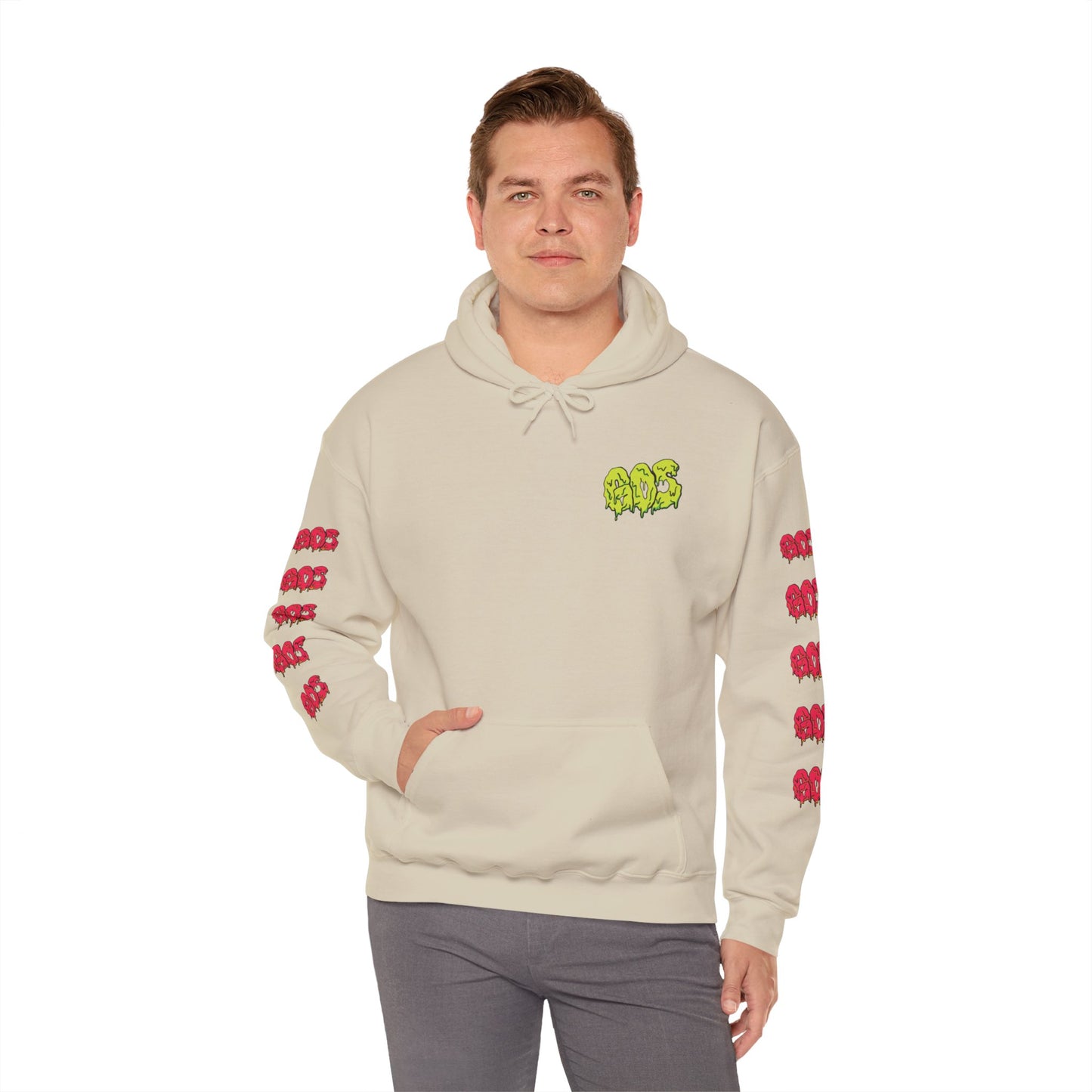 GOS SLIME yellow/red FULL SLEEVE Unisex Hooded Sweatshirt