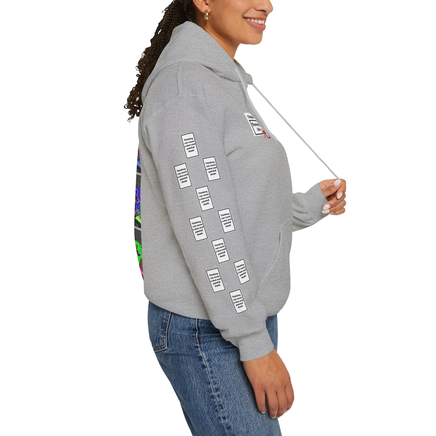 Wadih 9 grid arm print, Unisex Heavy Blend Hooded Sweatshirt