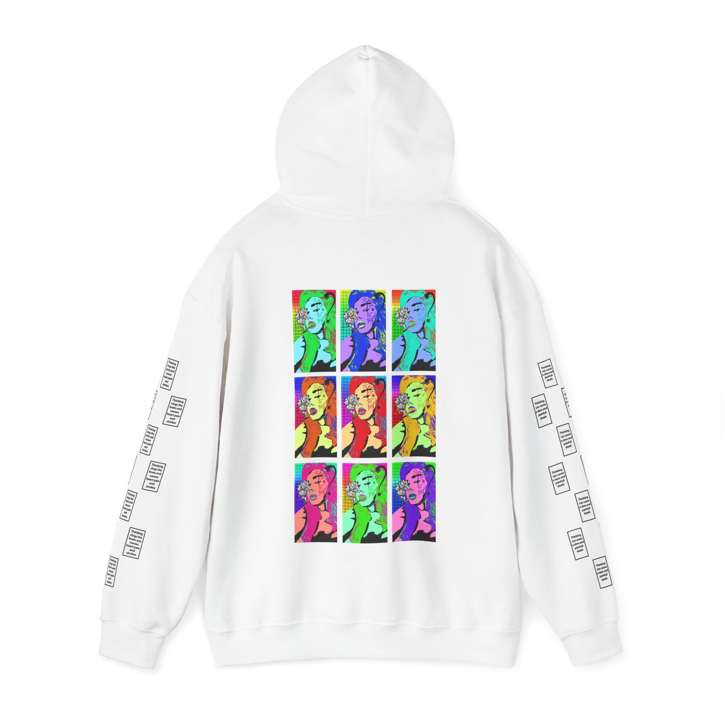 Emilia 9 grid arm print, Unisex Heavy Blend Hooded Sweatshirt