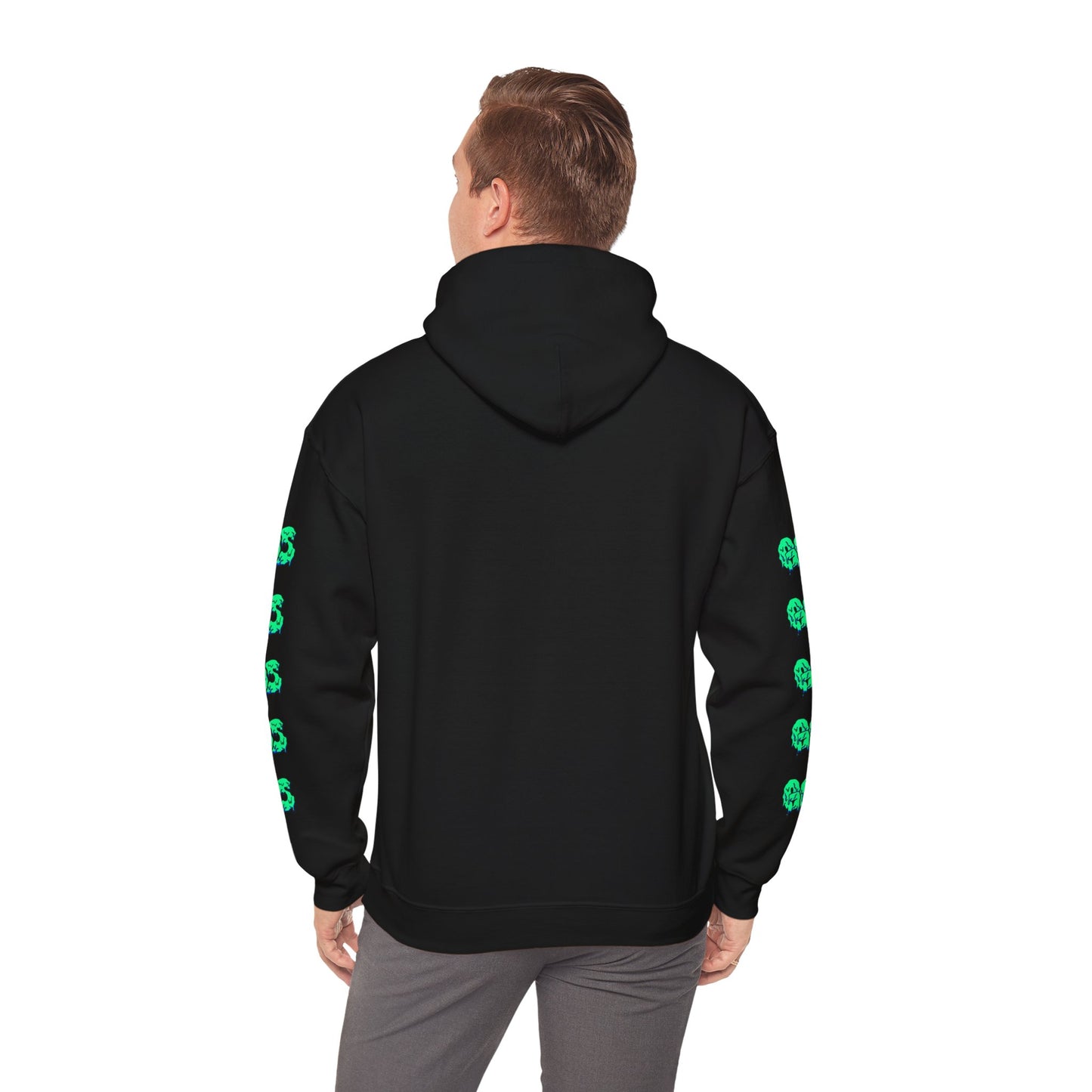 GOS SLIME green/aqua  FULL SLEEVE Unisex Hooded Sweatshirt