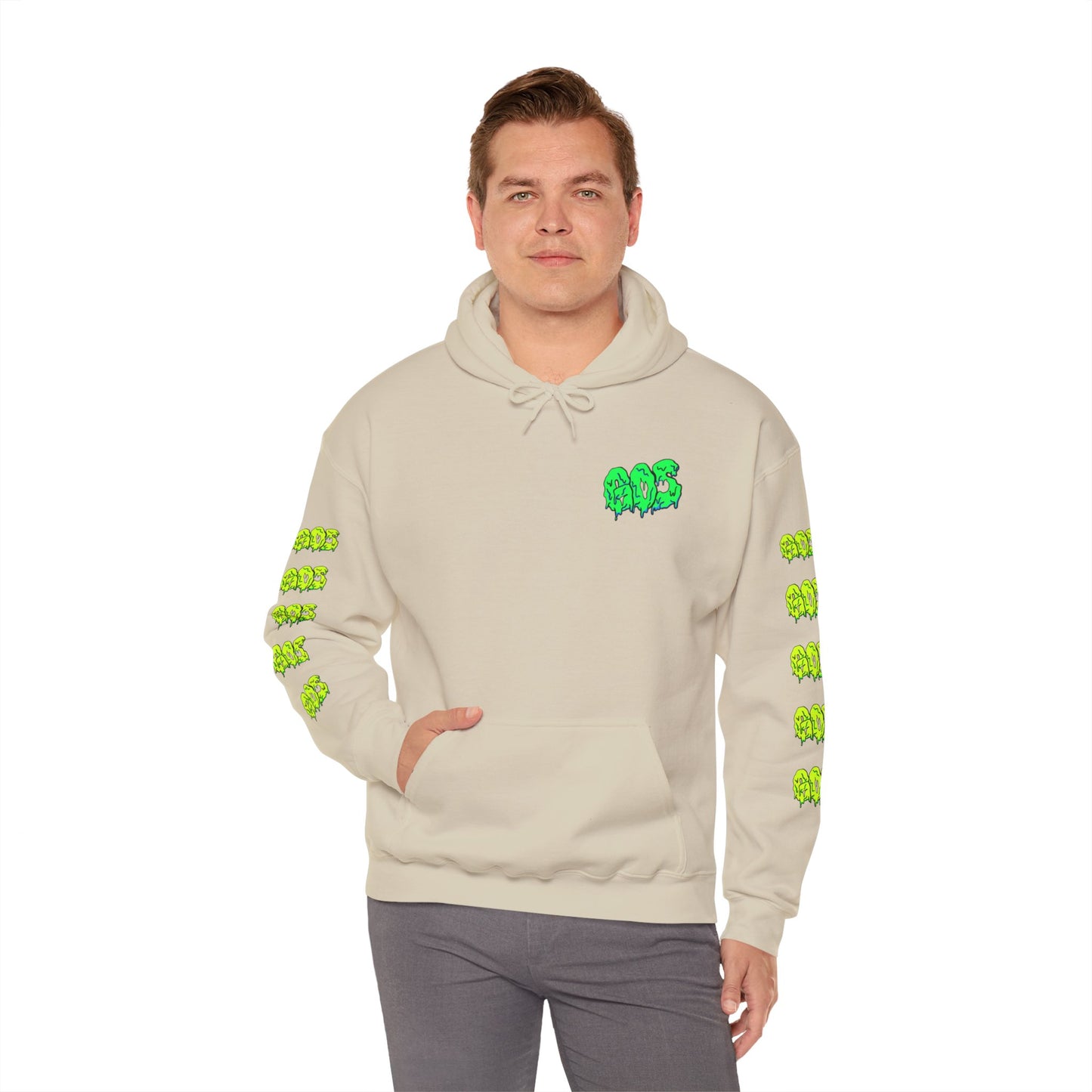 GOS SLIME green/acid green FULL SLEEVE Unisex Hooded Sweatshirt