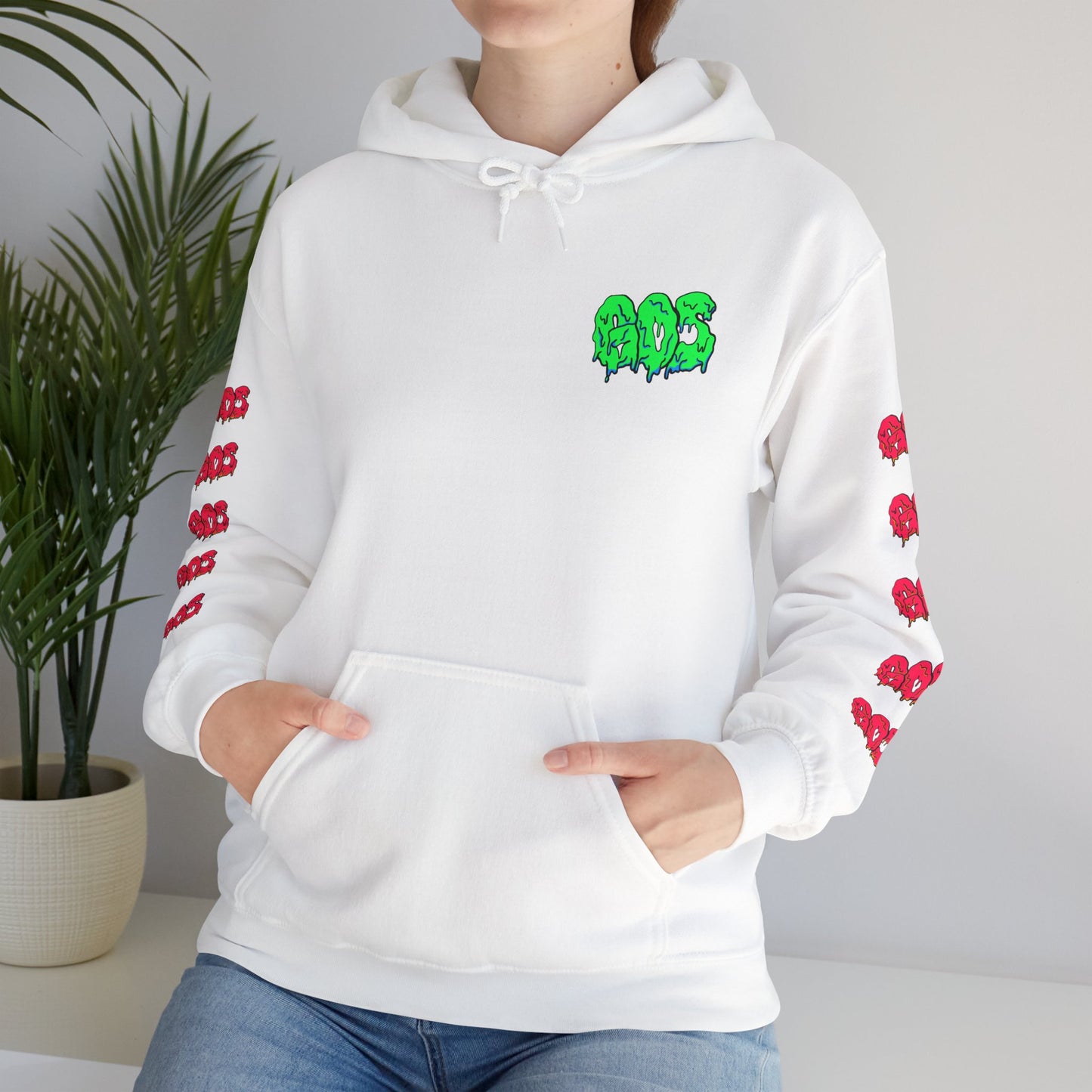 GOS SLIME green/red FULL SLEEVE Unisex Hooded Sweatshirt