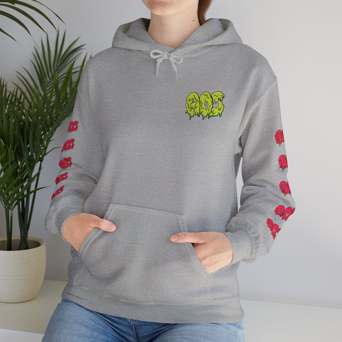 GOS SLIME yellow/red FULL SLEEVE Unisex Hooded Sweatshirt