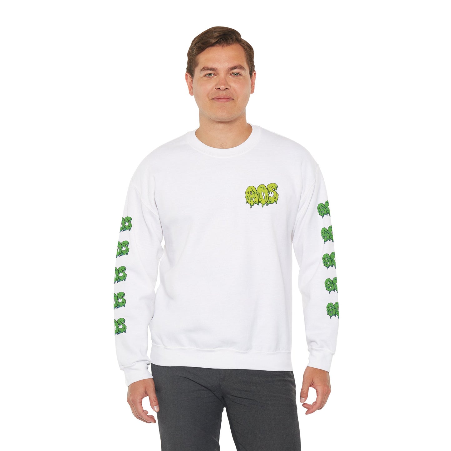 GOS SLIME acid green/green FULL SLEEVE unisex sweatshirt