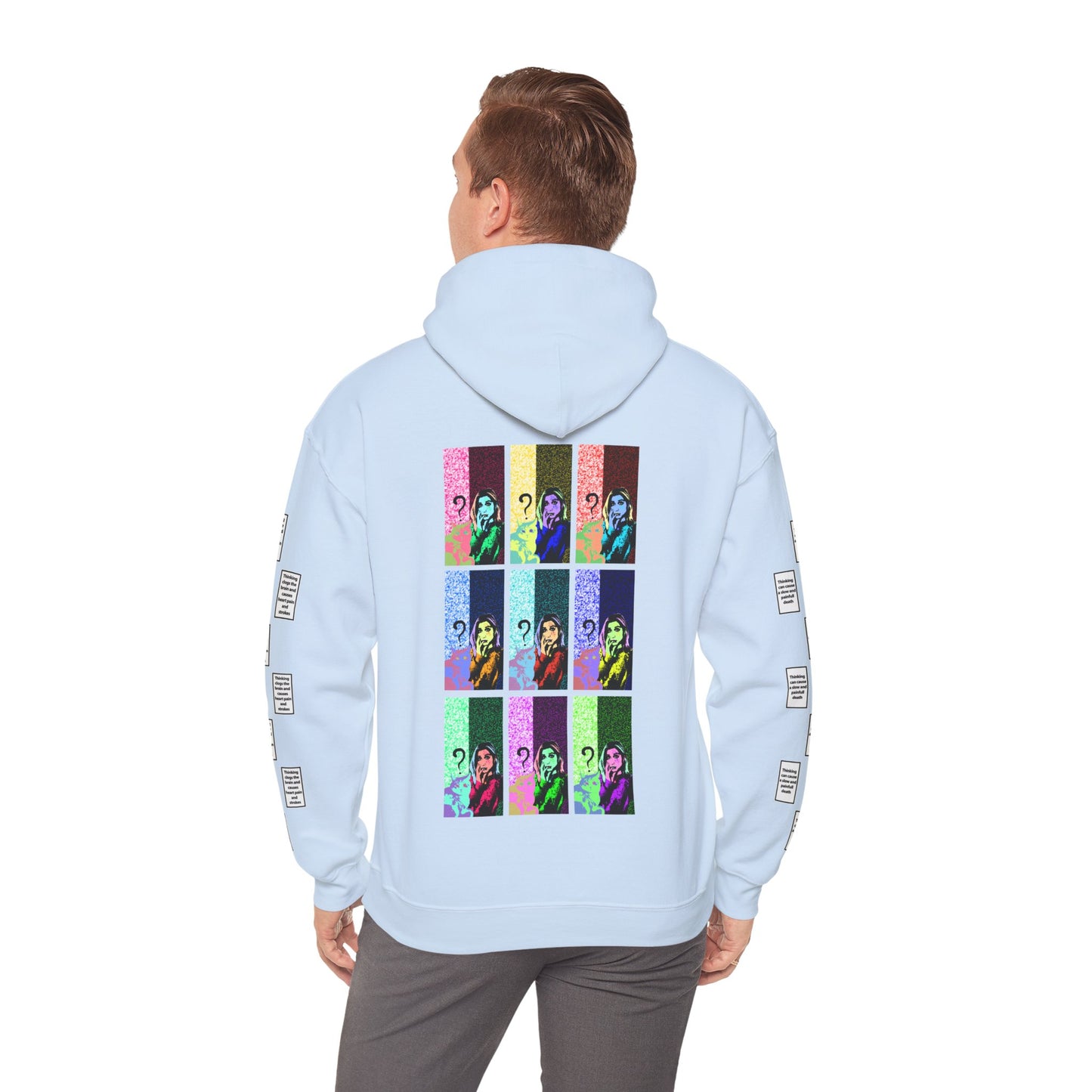 Irem 9 grid arm print, Unisex Heavy Blend Hooded Sweatshirt