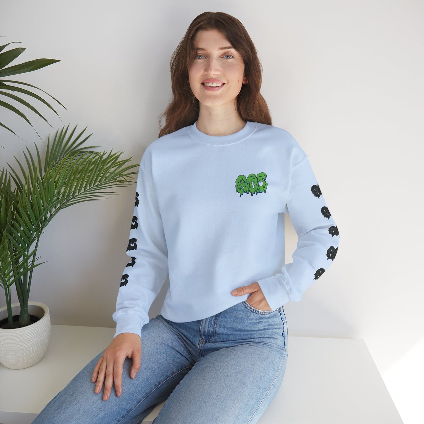 GOS SLIME green/black FULL SLEEVE unisex sweatshirt