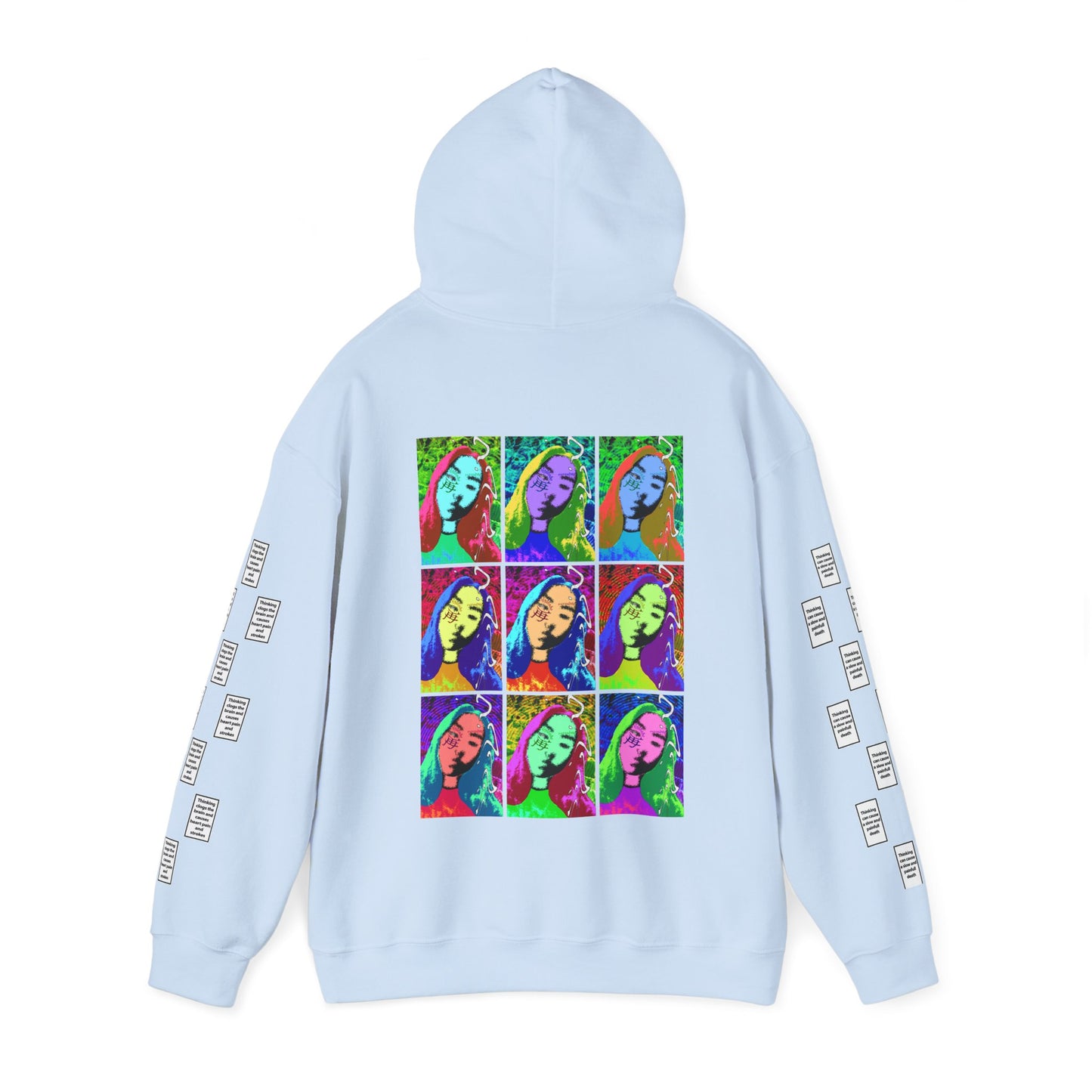 Laurien 9 grid arm print, Unisex Heavy Blend Hooded Sweatshirt