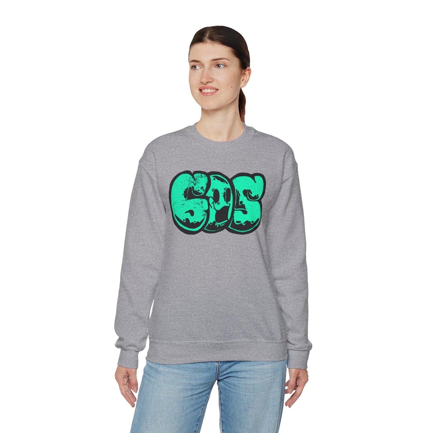 GOS SMILE aquamarine unisex sweatshirt