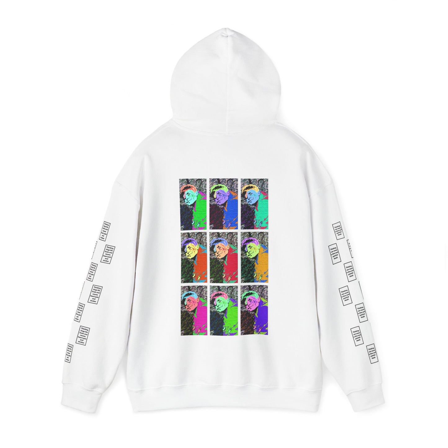 Fwillip 9 grid arm print, Unisex Heavy Blend Hooded Sweatshirt