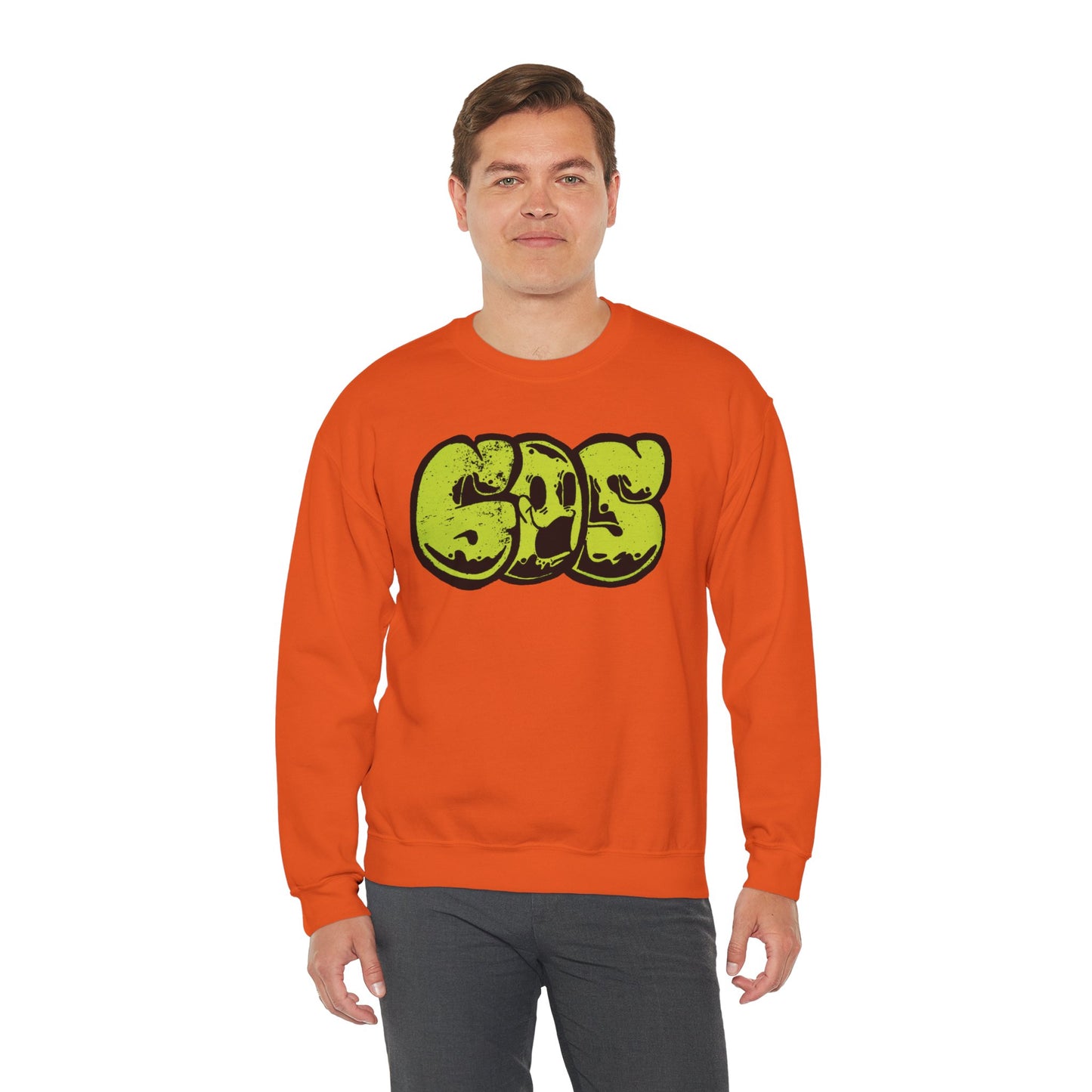 GOS SMILE acid green unisex sweatshirt