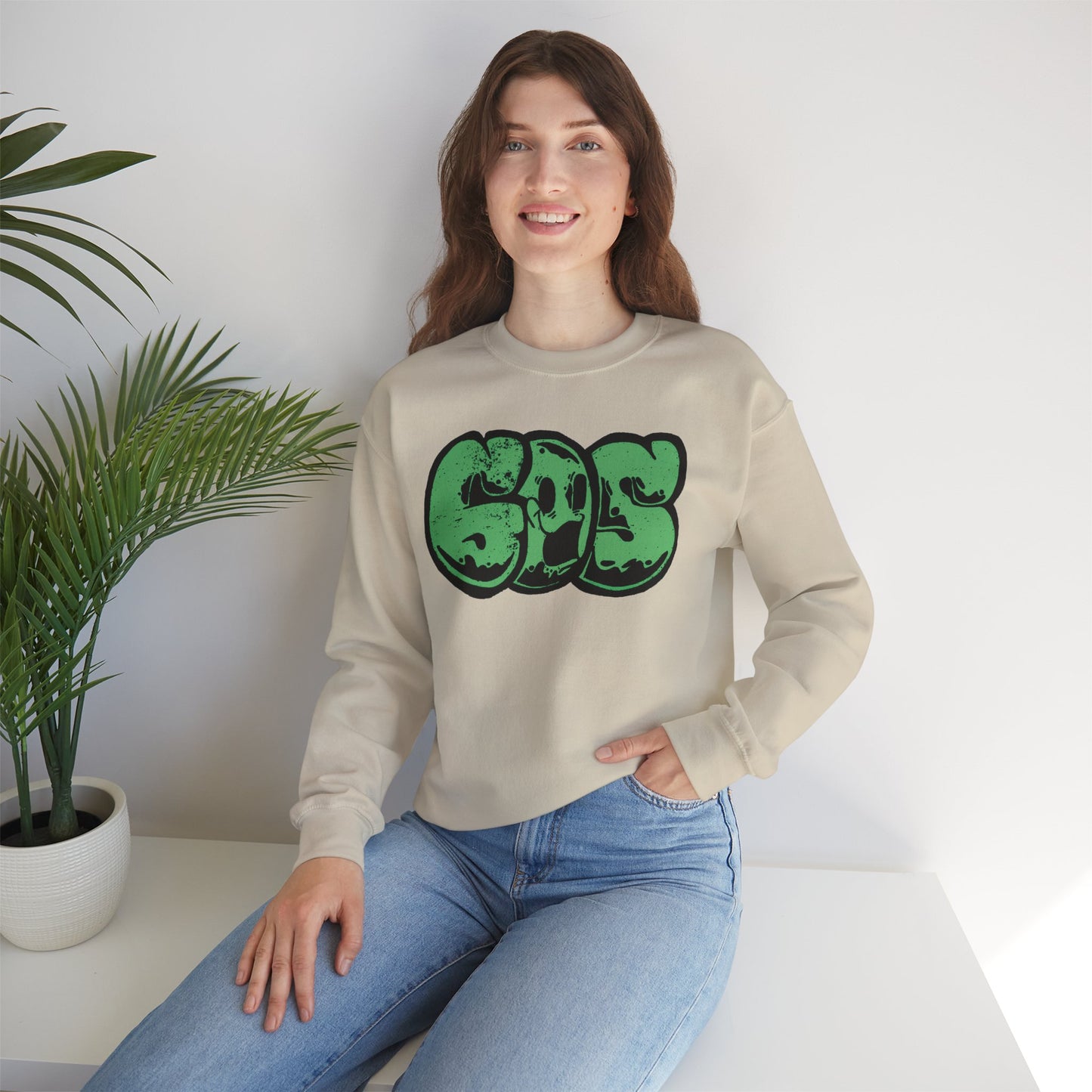 GOS SMILE mediumseagreen unisex sweatshirt