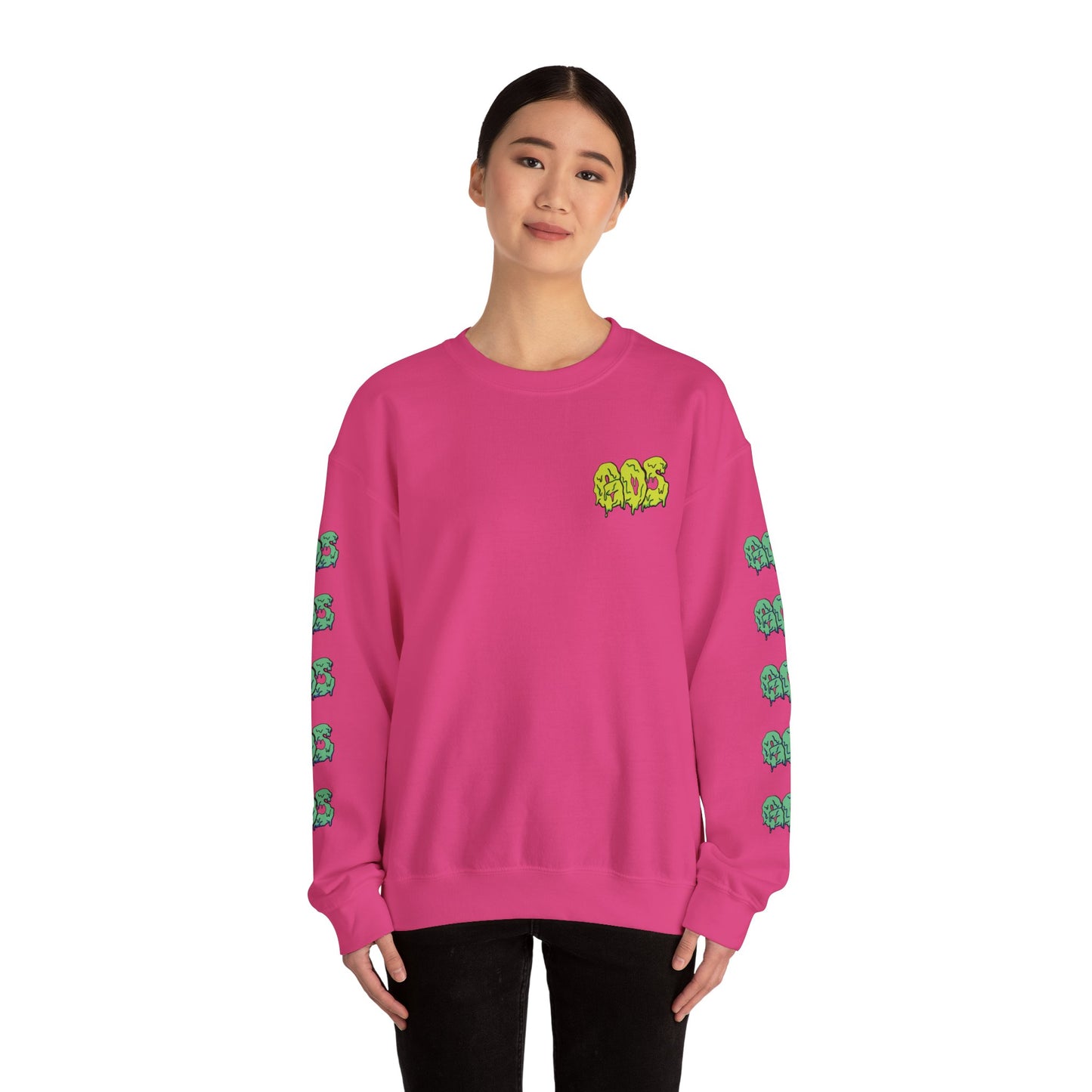 GOS SLIME acid green/aqua FULL SLEEVE unisex sweatshirt