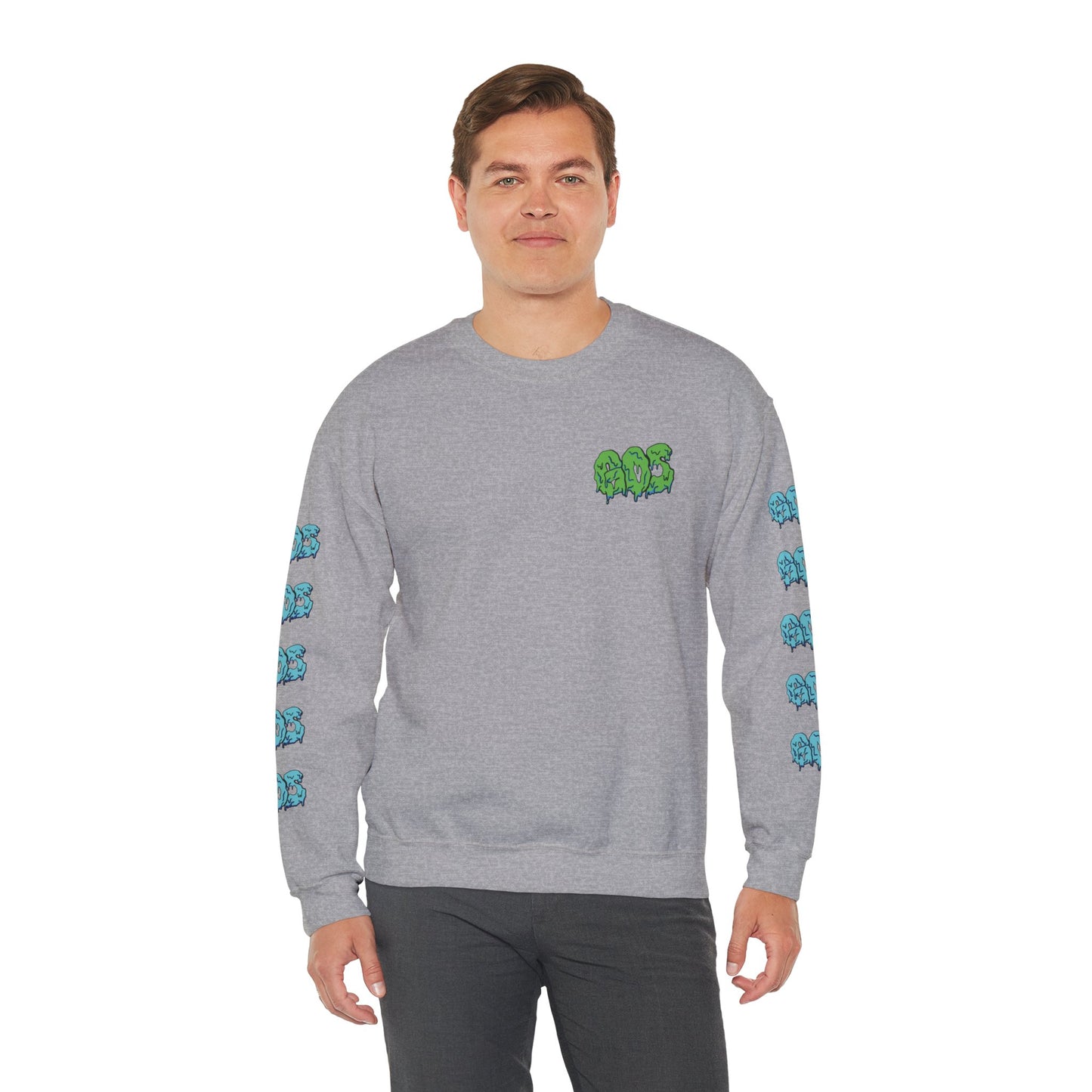 GOS SLIME green/blue FULL SLEEVE unisex sweatshirt