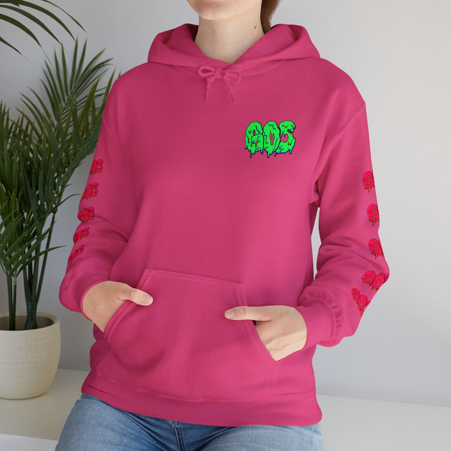 GOS SLIME green/red FULL SLEEVE Unisex Hooded Sweatshirt