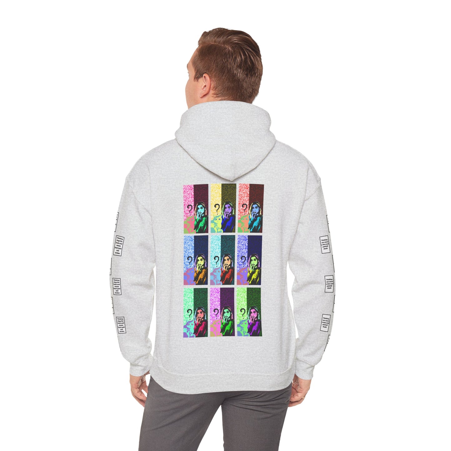 Irem 9 grid arm print, Unisex Heavy Blend Hooded Sweatshirt