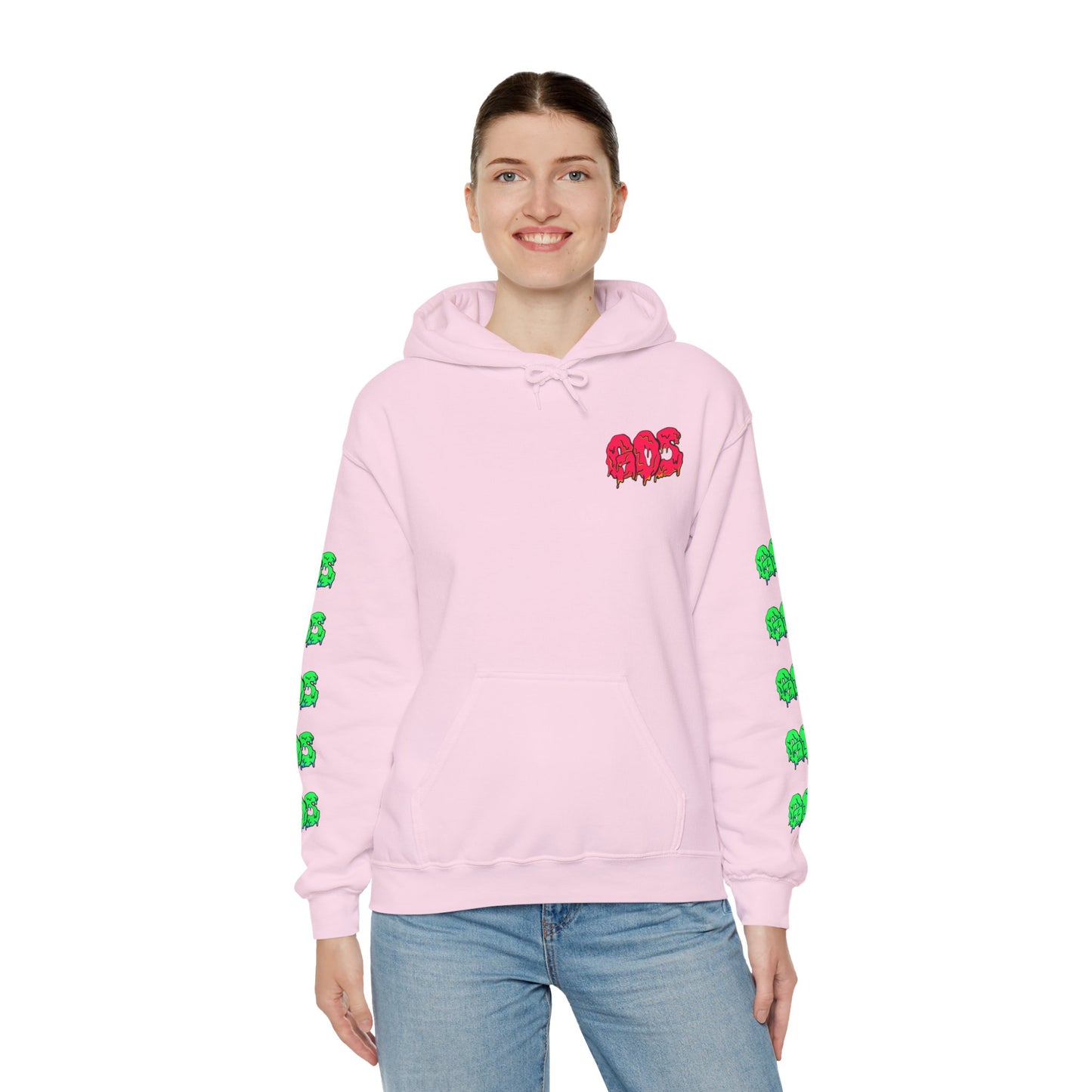 GOS SLIME red/green FULL SLEEVE Unisex Hooded Sweatshirt