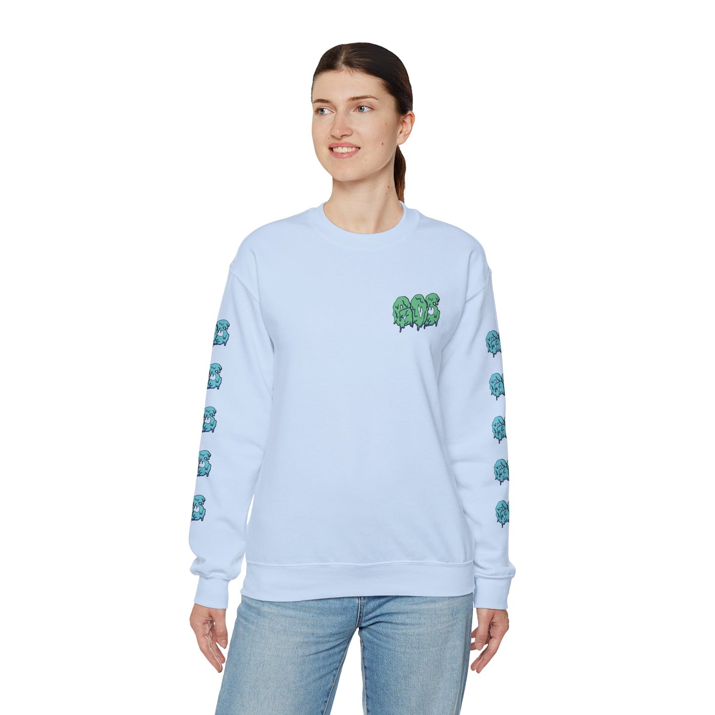 GOS SLIME aqua/blue FULL SLEEVE unisex sweatshirt