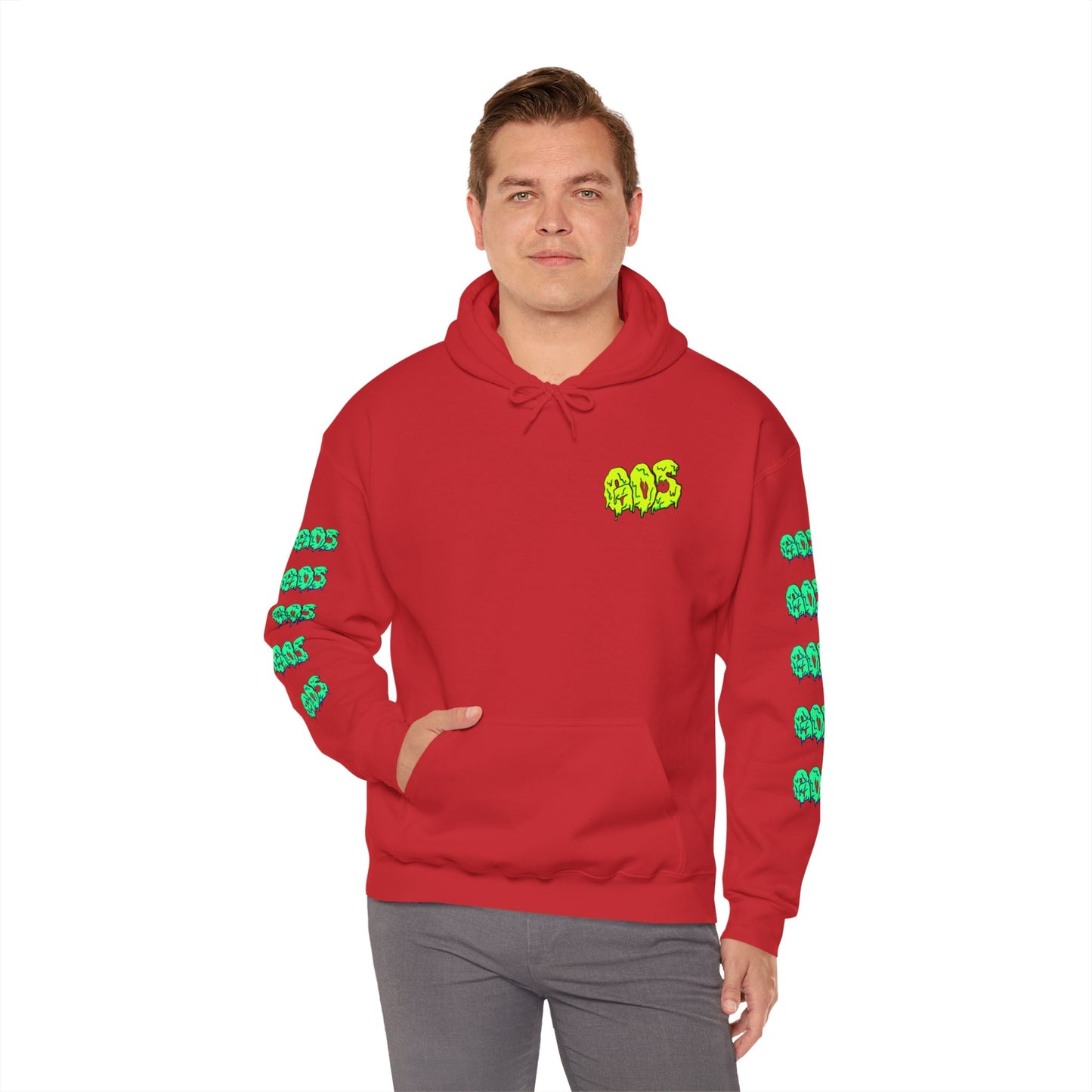 GOS SLIME yellow/aqua FULL SLEEVE Unisex  Hooded Sweatshirt