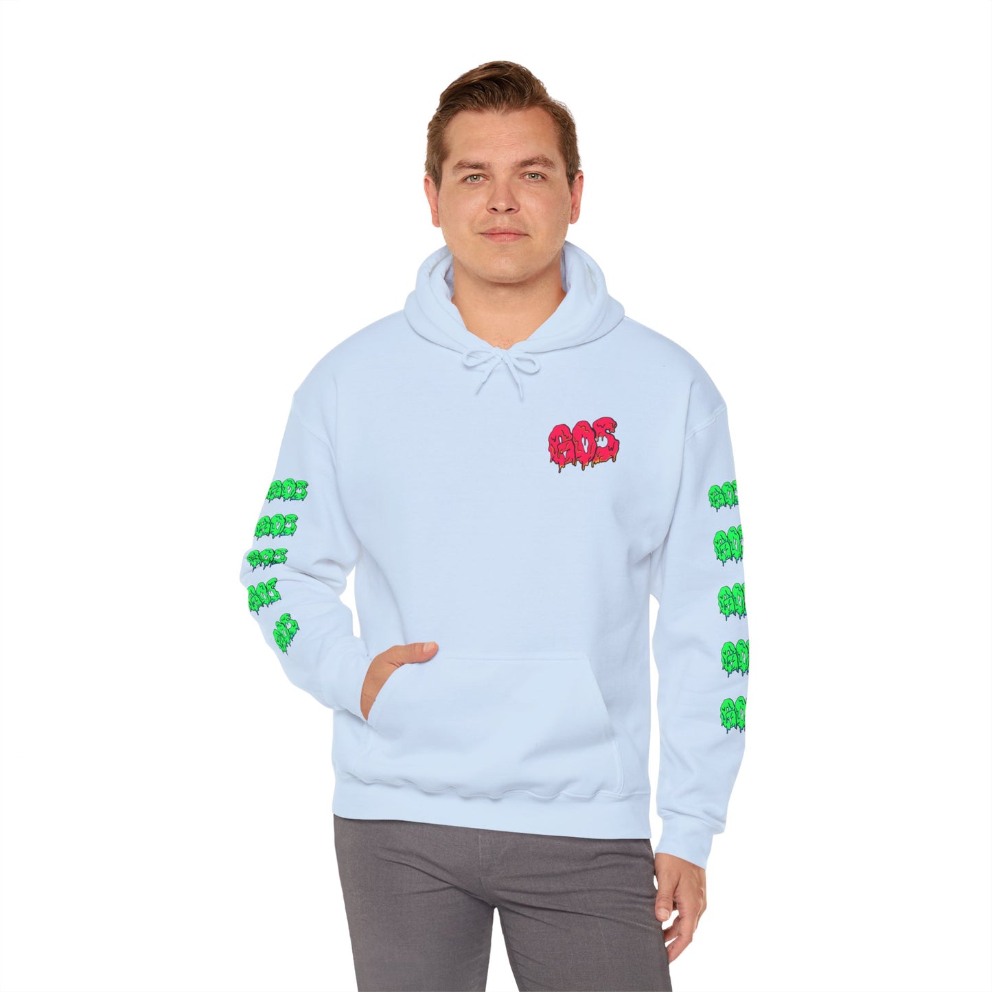 GOS SLIME red/green FULL SLEEVE Unisex Hooded Sweatshirt