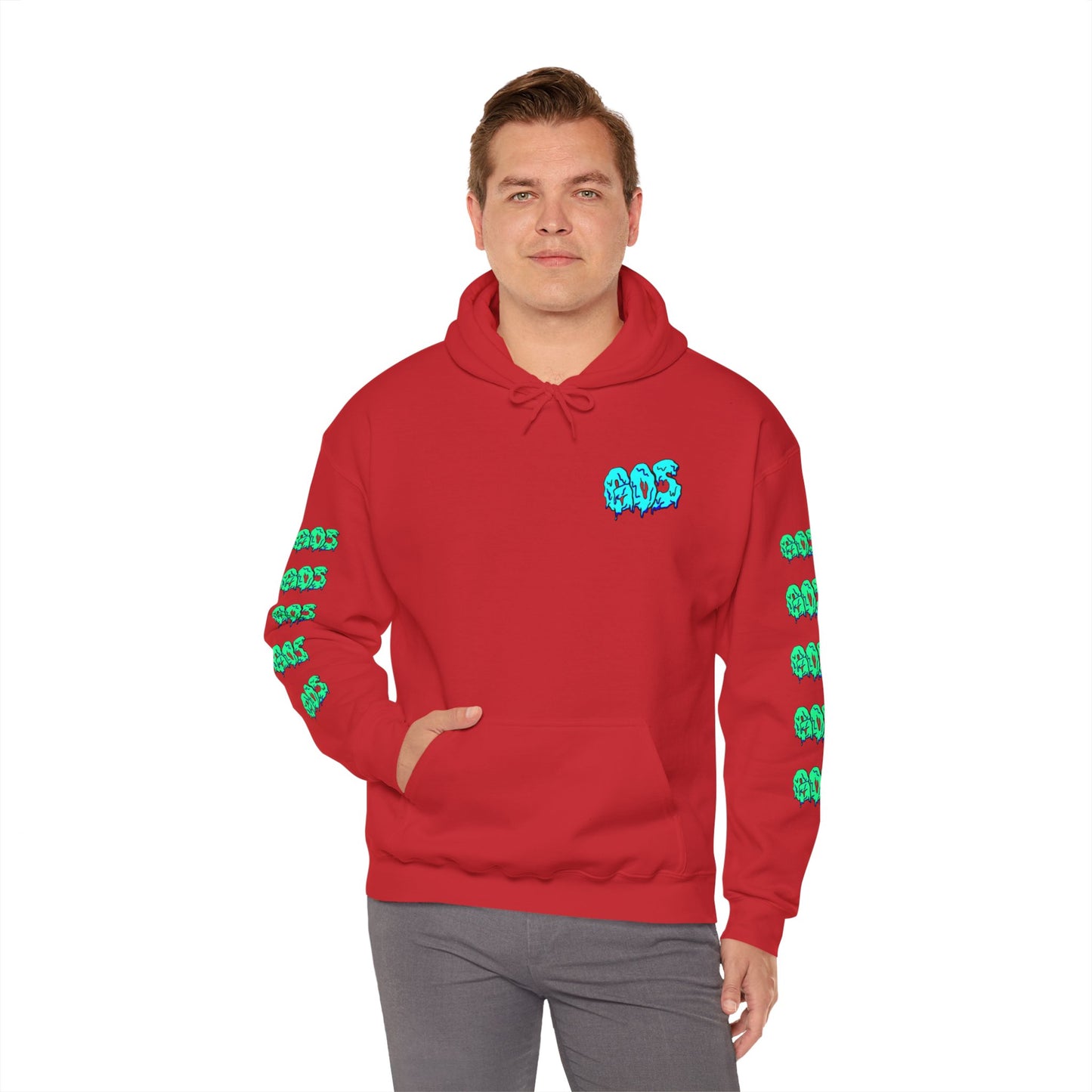 GOS SLIME blue/aqua FULL SLEEVE unisex Hooded Sweatshirt