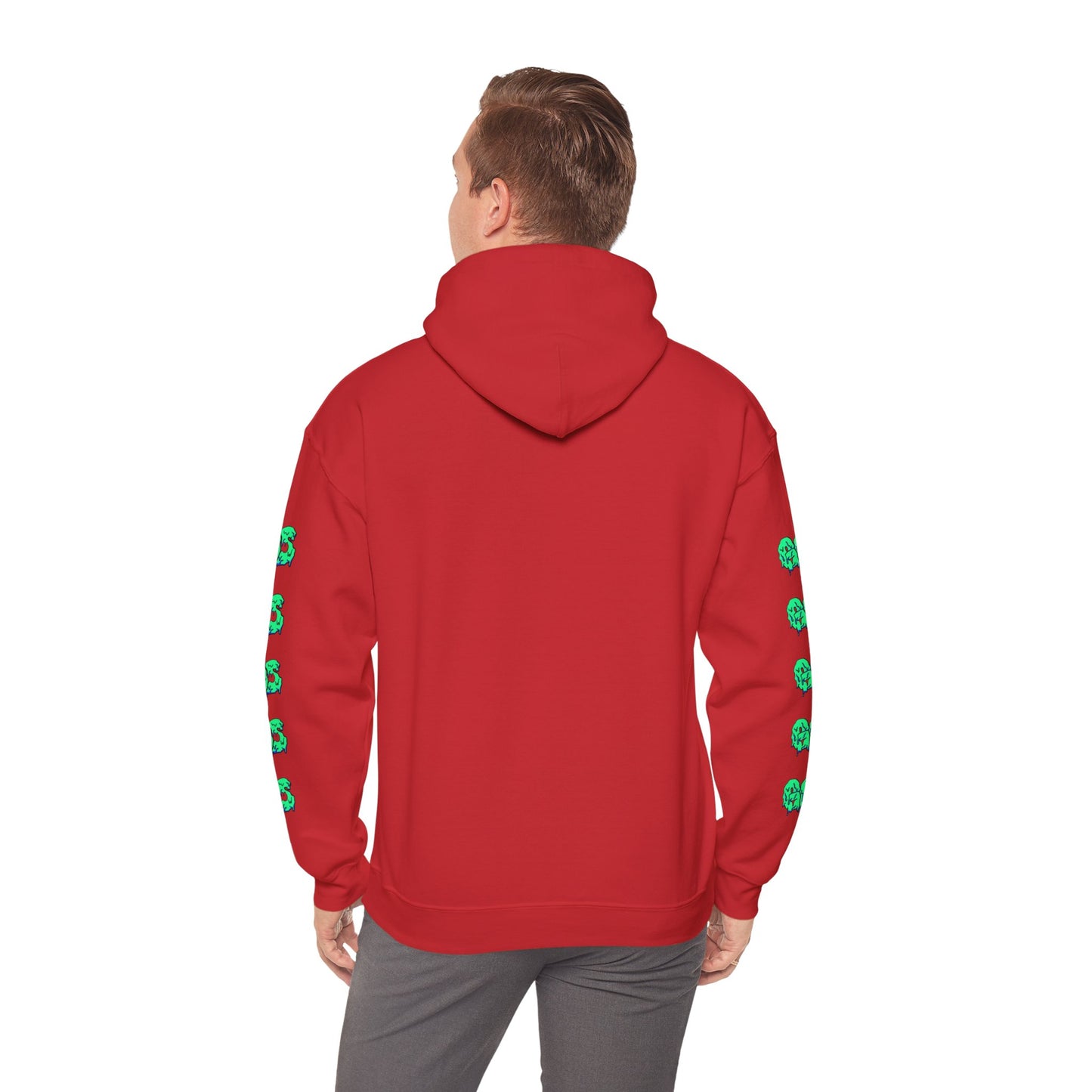 GOS SLIME red/aqua FULL SLEEVE Unisex Hooded Sweatshirt