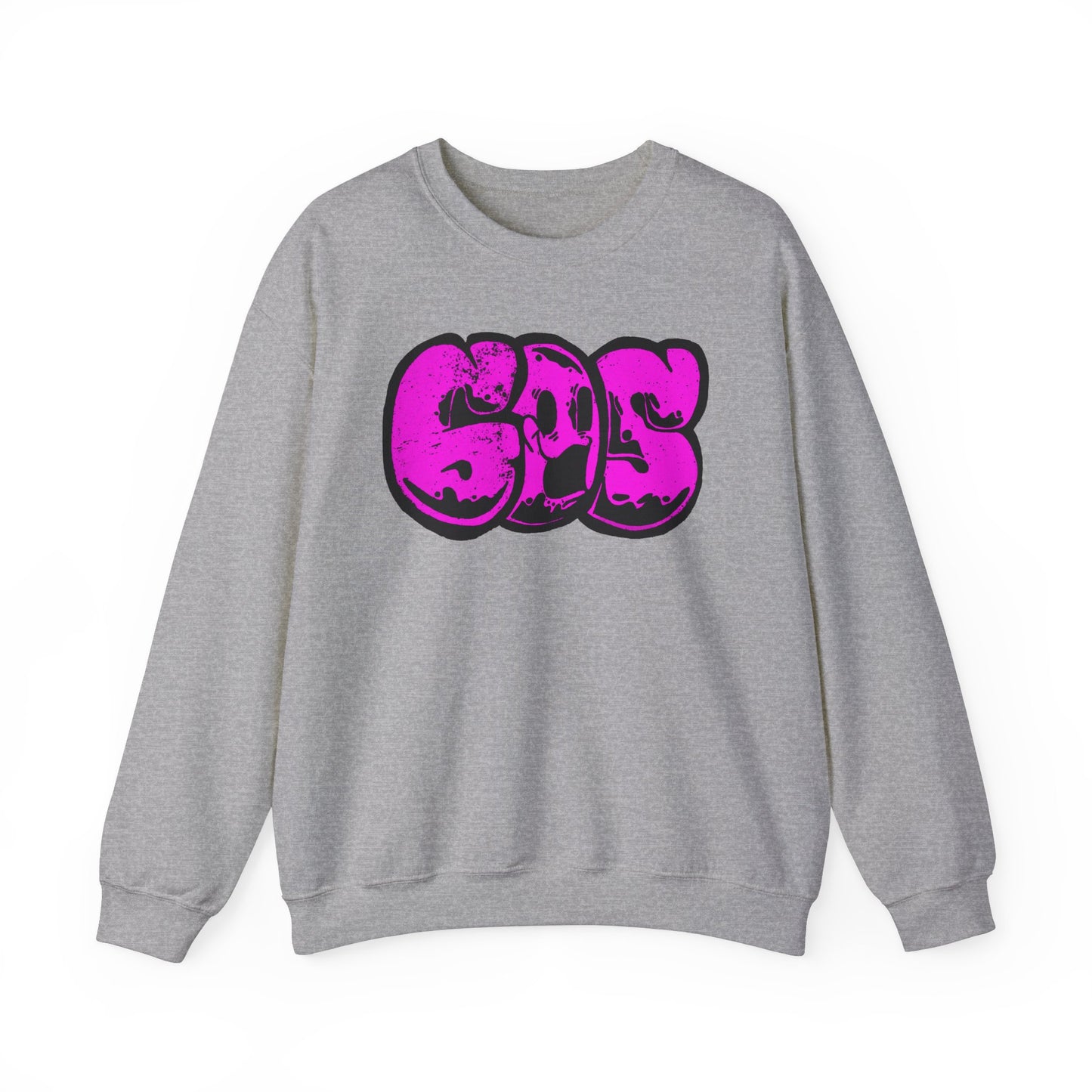 GOS SMILE neon pink unisex sweatshirt