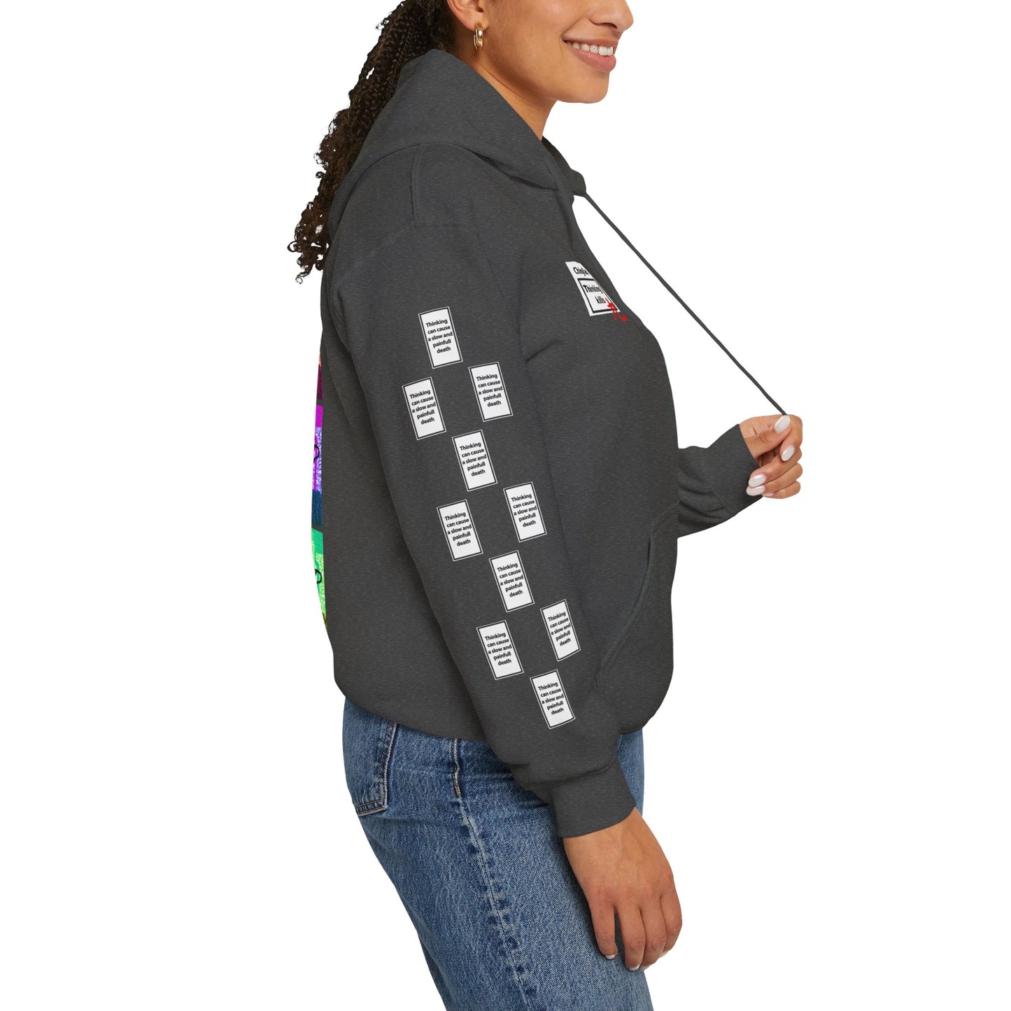 Selma 9 grid arm print, Unisex Heavy Blend Hooded Sweatshirt